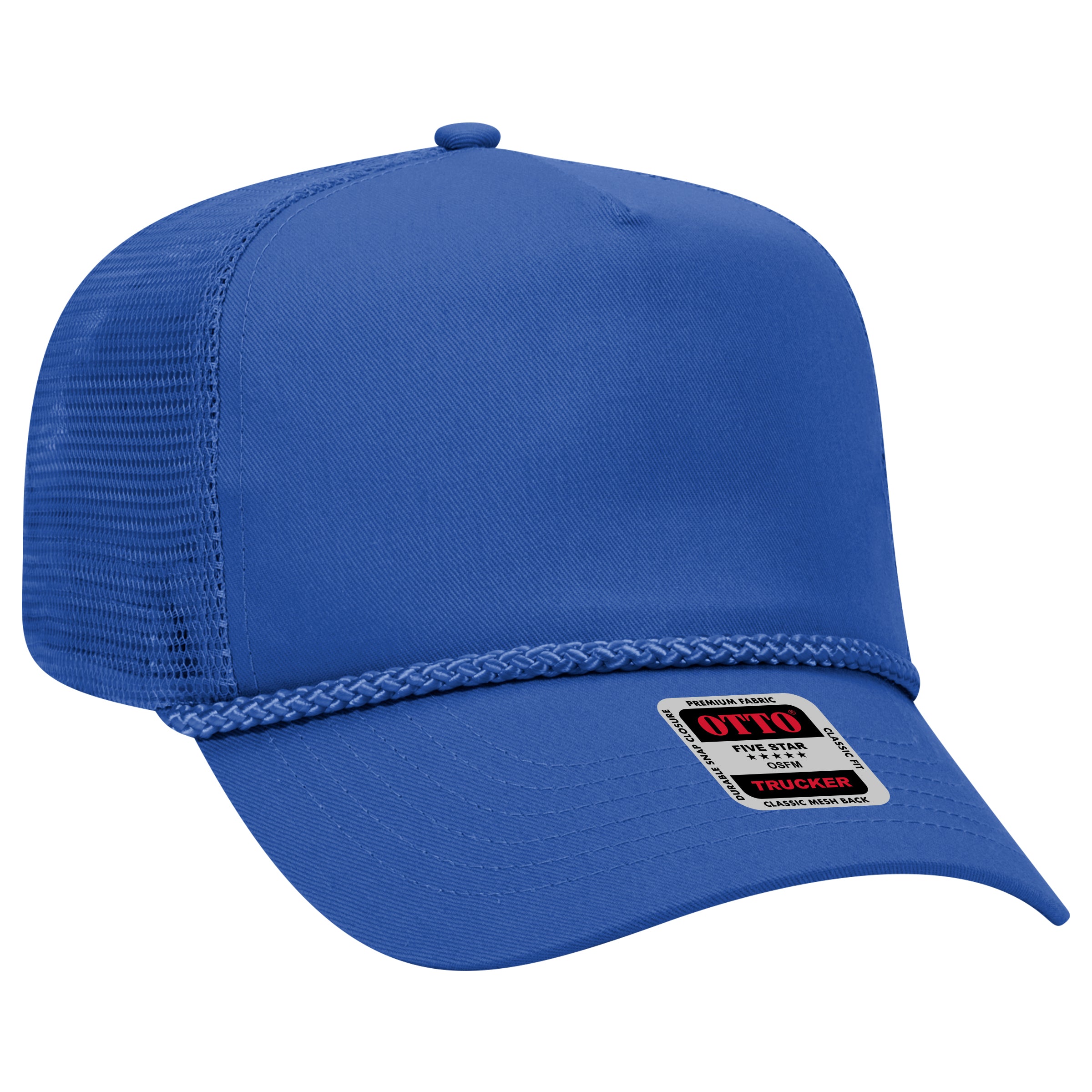 39-071 OTTO CAP 5 Panel Mid Profile Mesh Back Trucker Hat