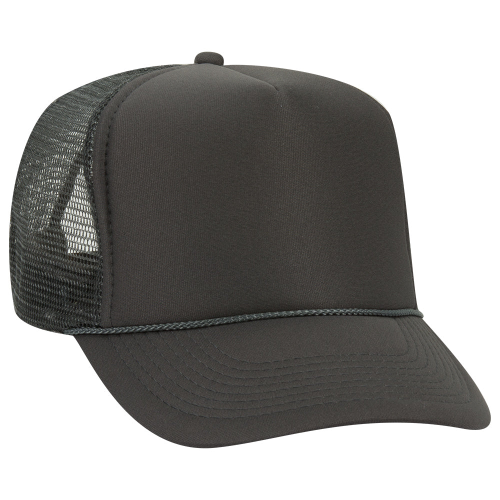 39-165 OTTO CAP 5 Panel High Crown Mesh Back Trucker Hat