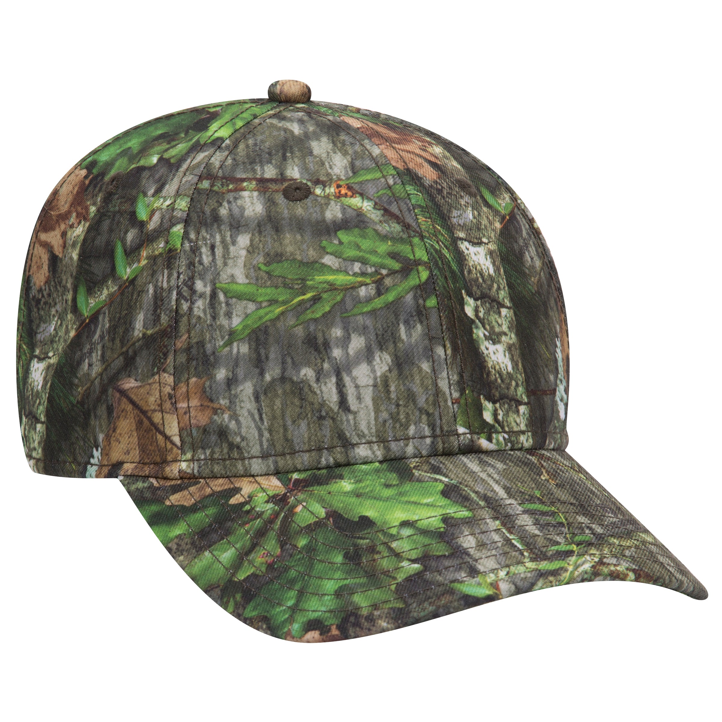 171-1295 OTTO CAP Mossy Oak Camouflage Superior Polyester Twill 6 Panel Low Profile Baseball Cap
