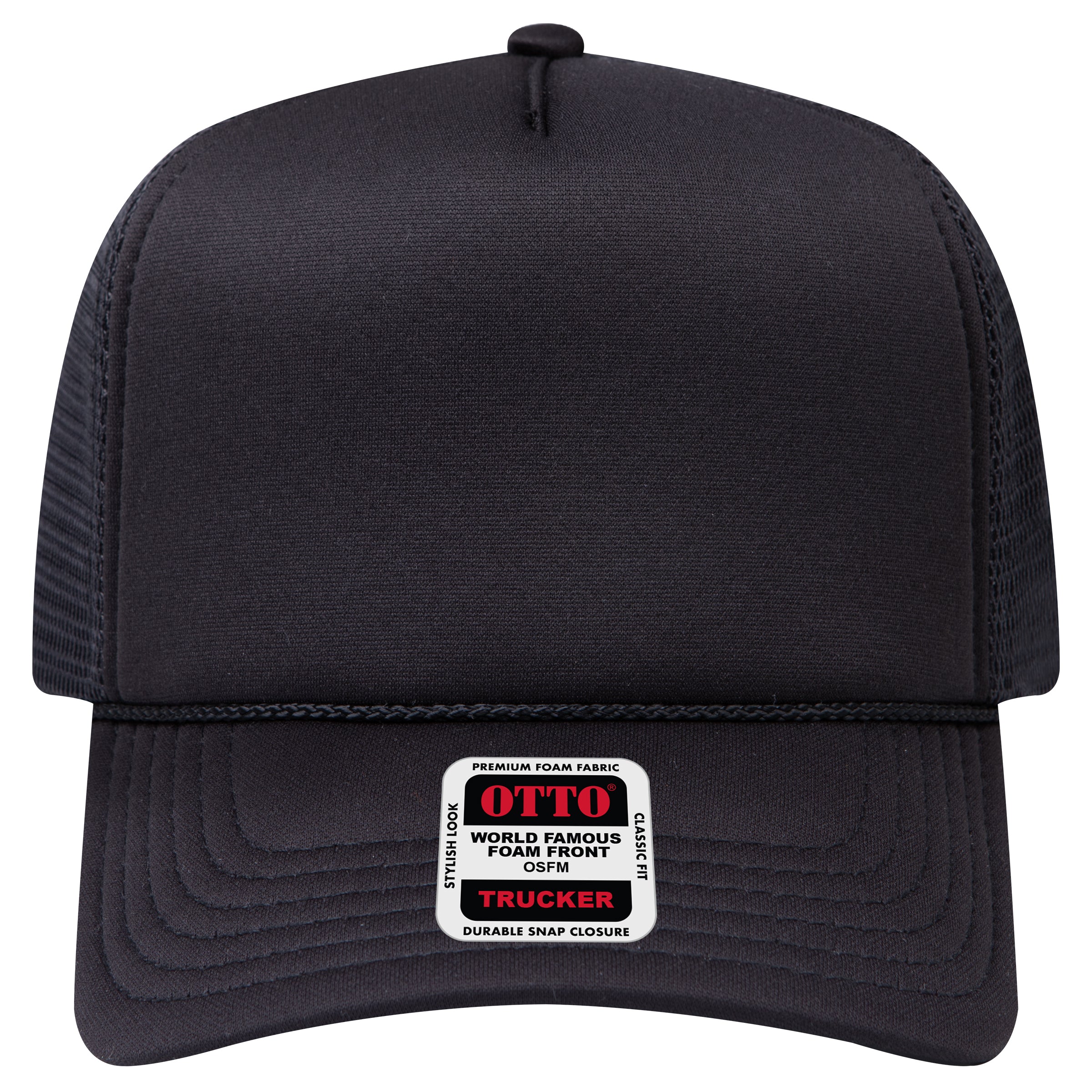 39-167 OTTO CAP "OTTO COMFY FIT" 5 Panel High Crown Mesh Back Trucker Hat