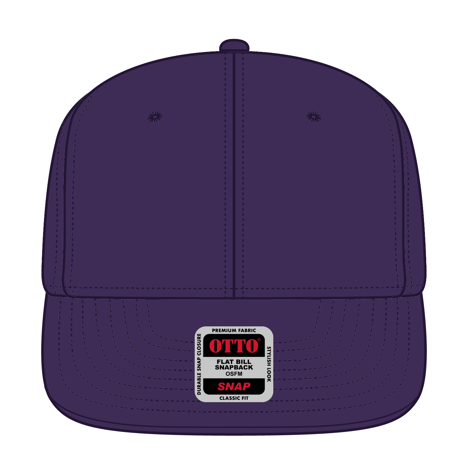 125-978 OTTO CAP "OTTO SNAP" 6 Panel Pro Style Snapback Hat