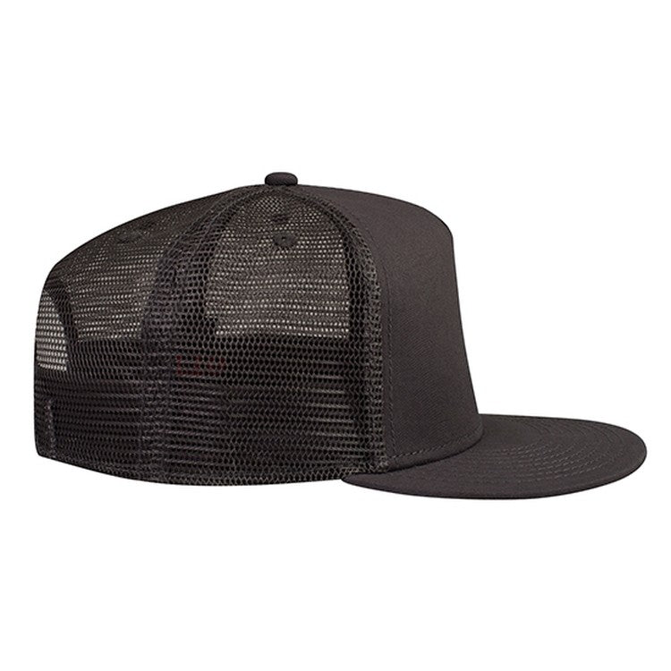 154-1124 OTTO CAP "OTTO SNAP" 5 Panel Mid Profile Mesh Back Trucker Snapback Hat