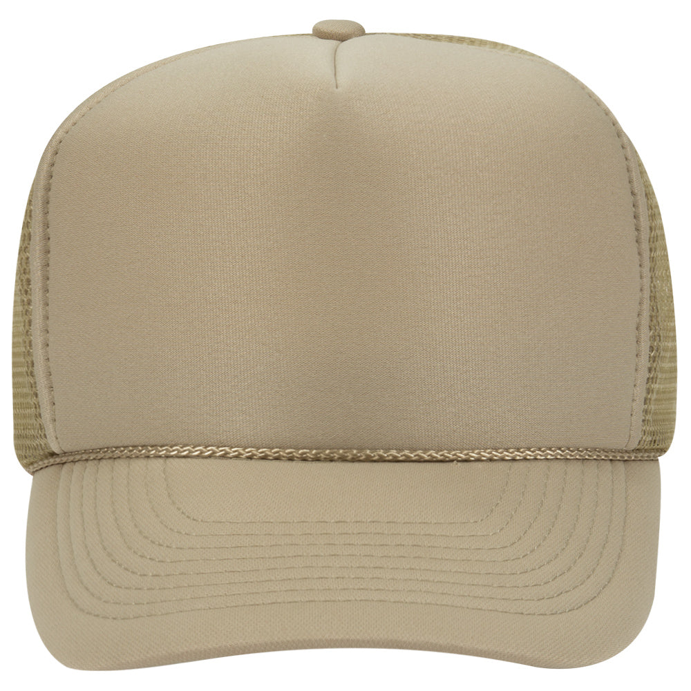39-165 OTTO CAP 5 Panel High Crown Mesh Back Trucker Hat