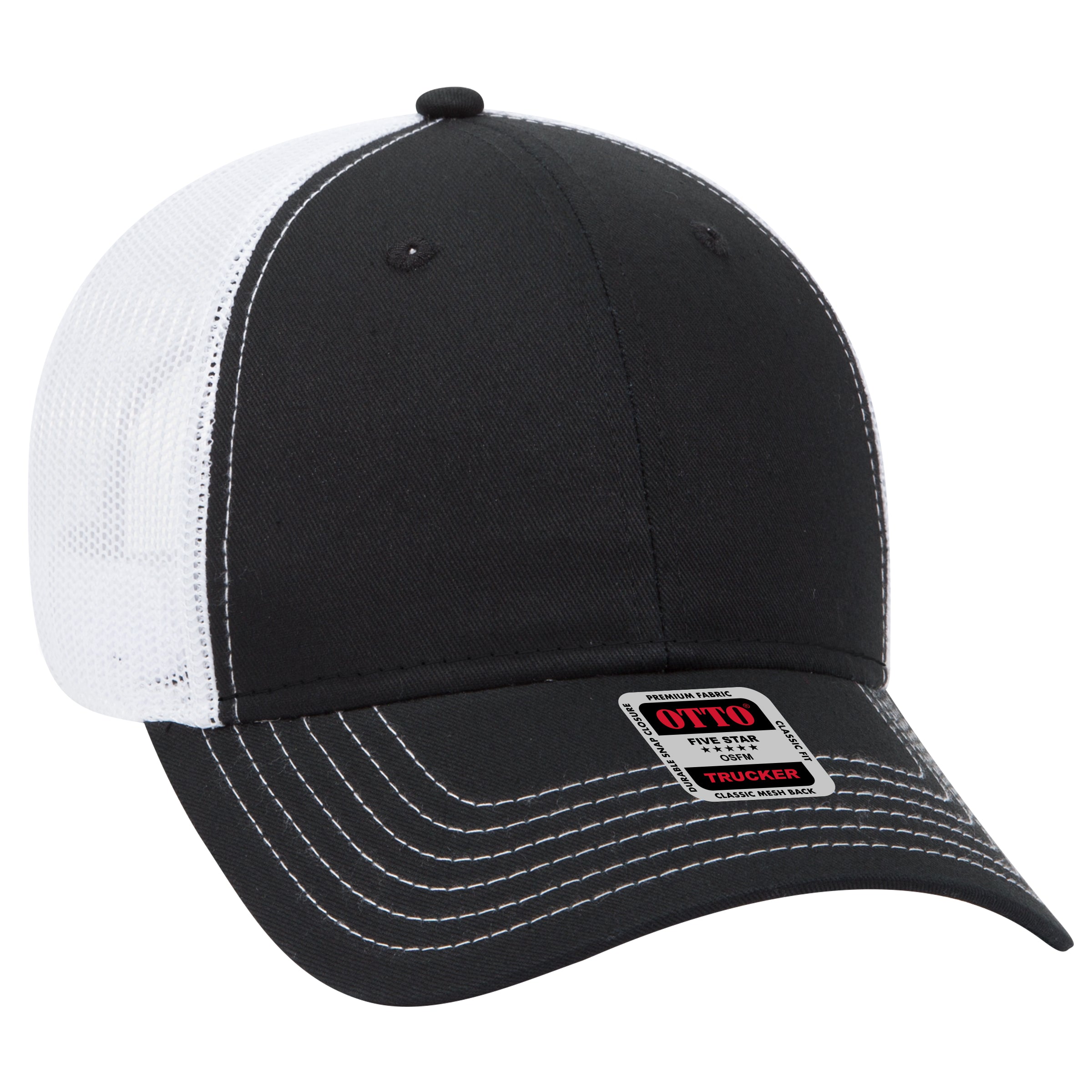 83-1239 OTTO CAP 6 Panel Low Profile Mesh Back Trucker Hat