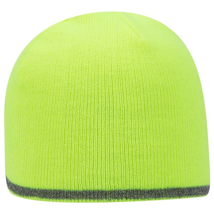 91-1237 OTTO CAP 9" Classic Knit Beanie w/ Reflective Stripe