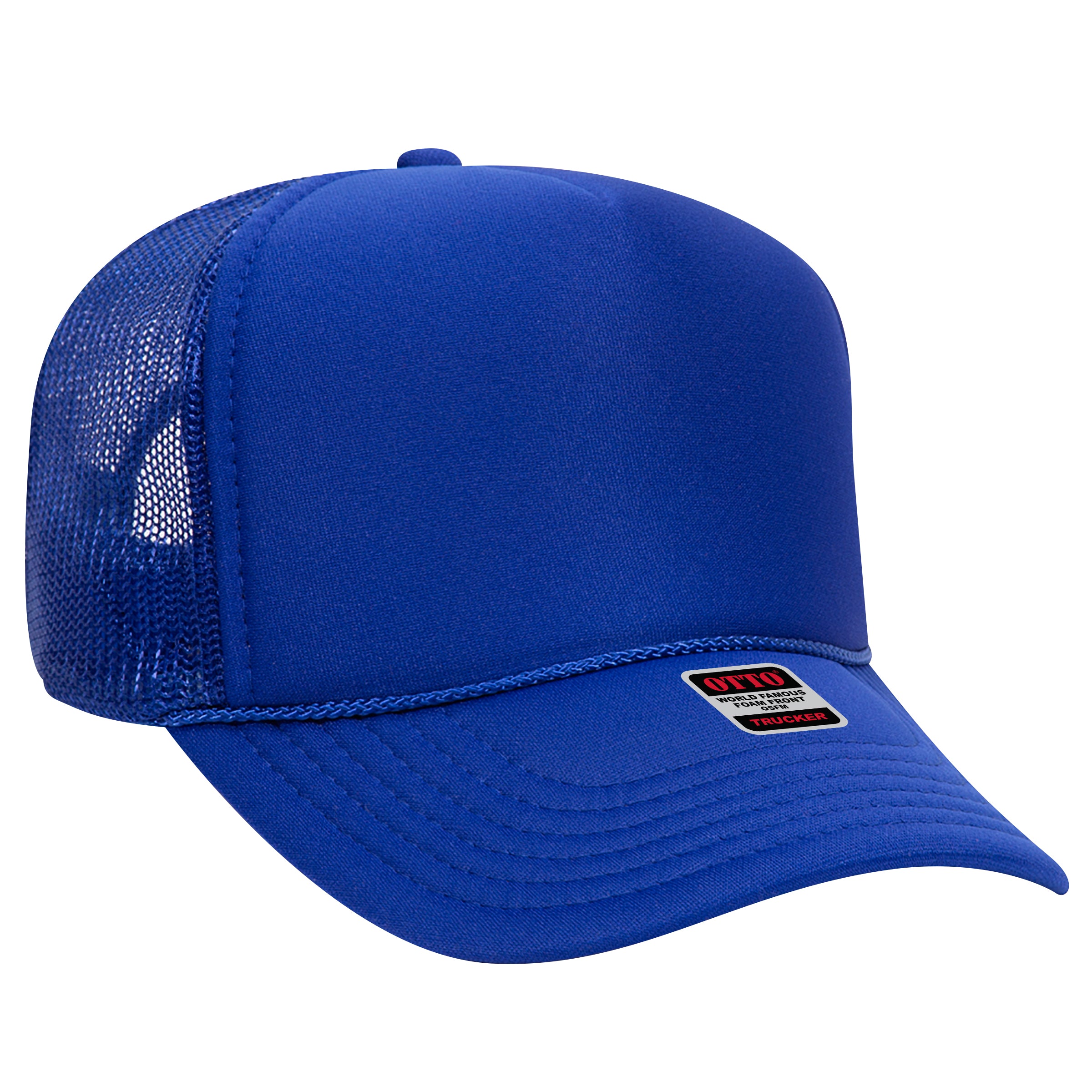 32-467 OTTO CAP 5 Panel Mid Profile Mesh Back Trucker Hat