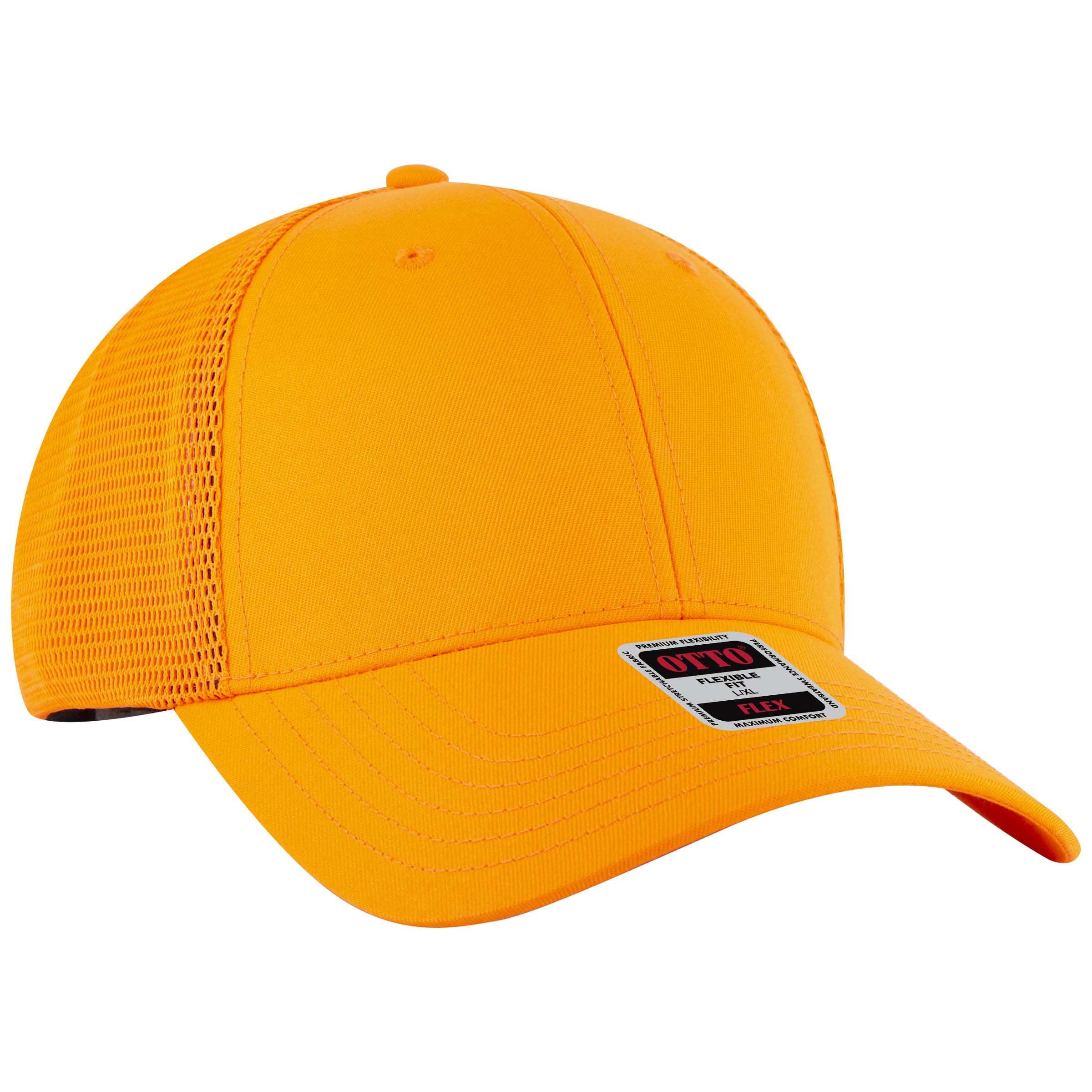 135-2 OTTO CAP "OTTO FLEX" 6 Panel Low Profile Mesh Back Trucker Hat