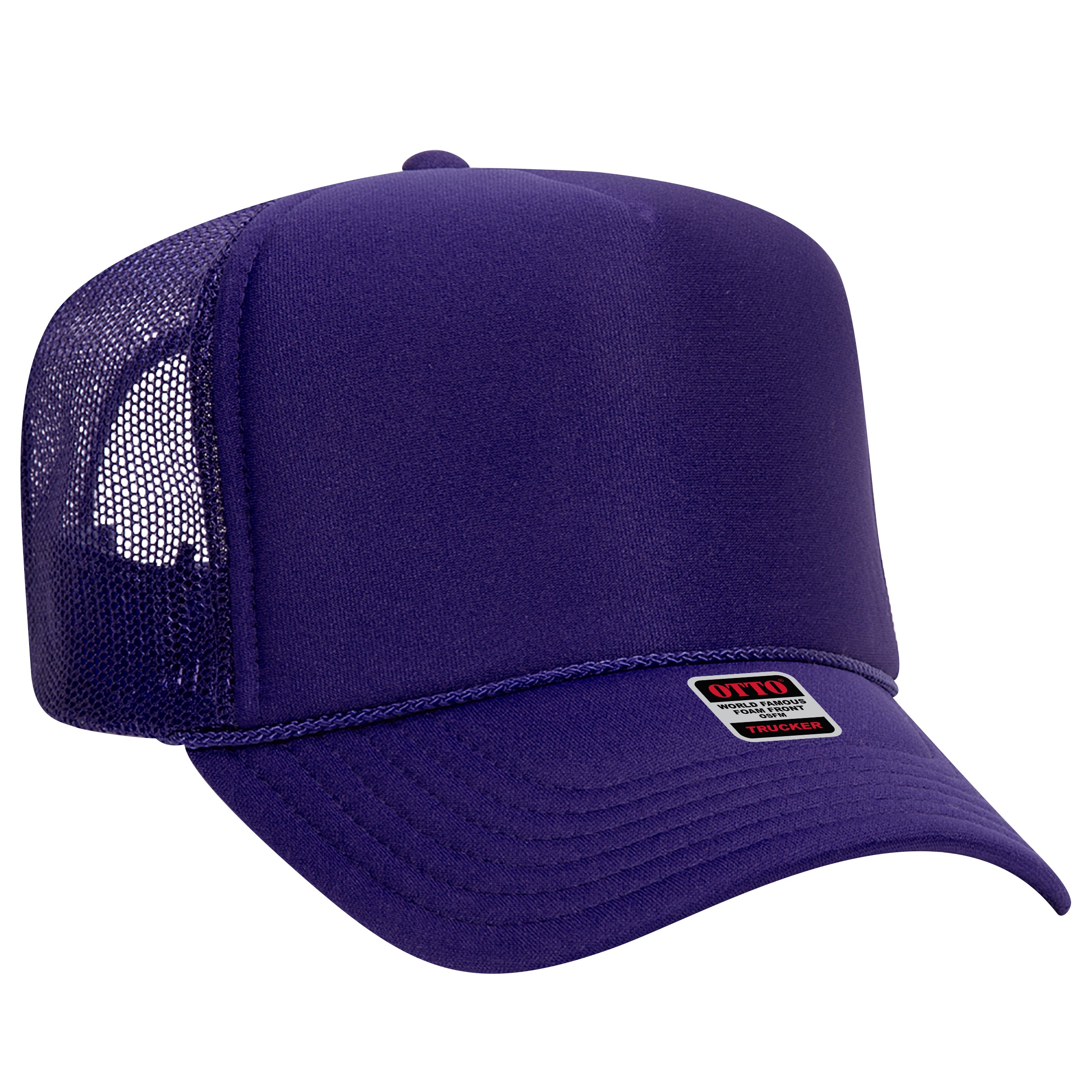 39-165 OTTO CAP 5 Panel High Crown Mesh Back Trucker Hat