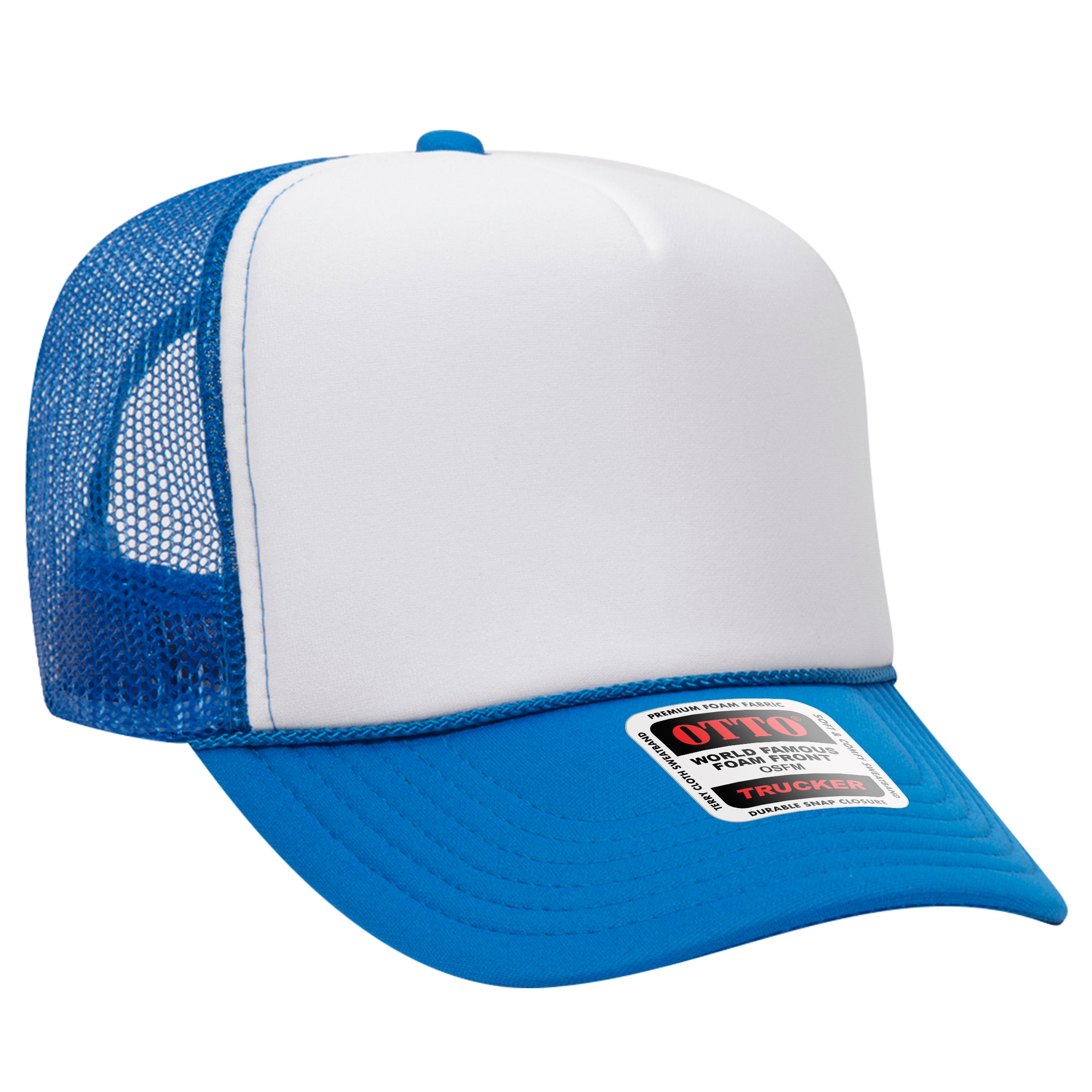 39-165 OTTO CAP 5 Panel High Crown Mesh Back Trucker Hat