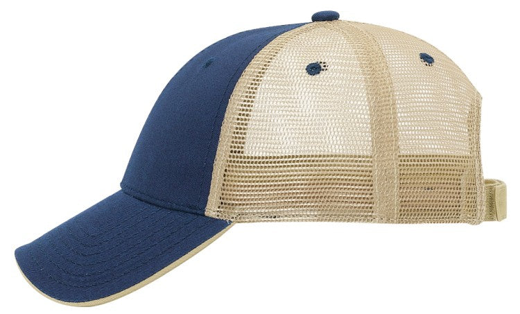 122-945 OTTO CAP 6 Panel Low Profile Mesh Back Trucker Hat