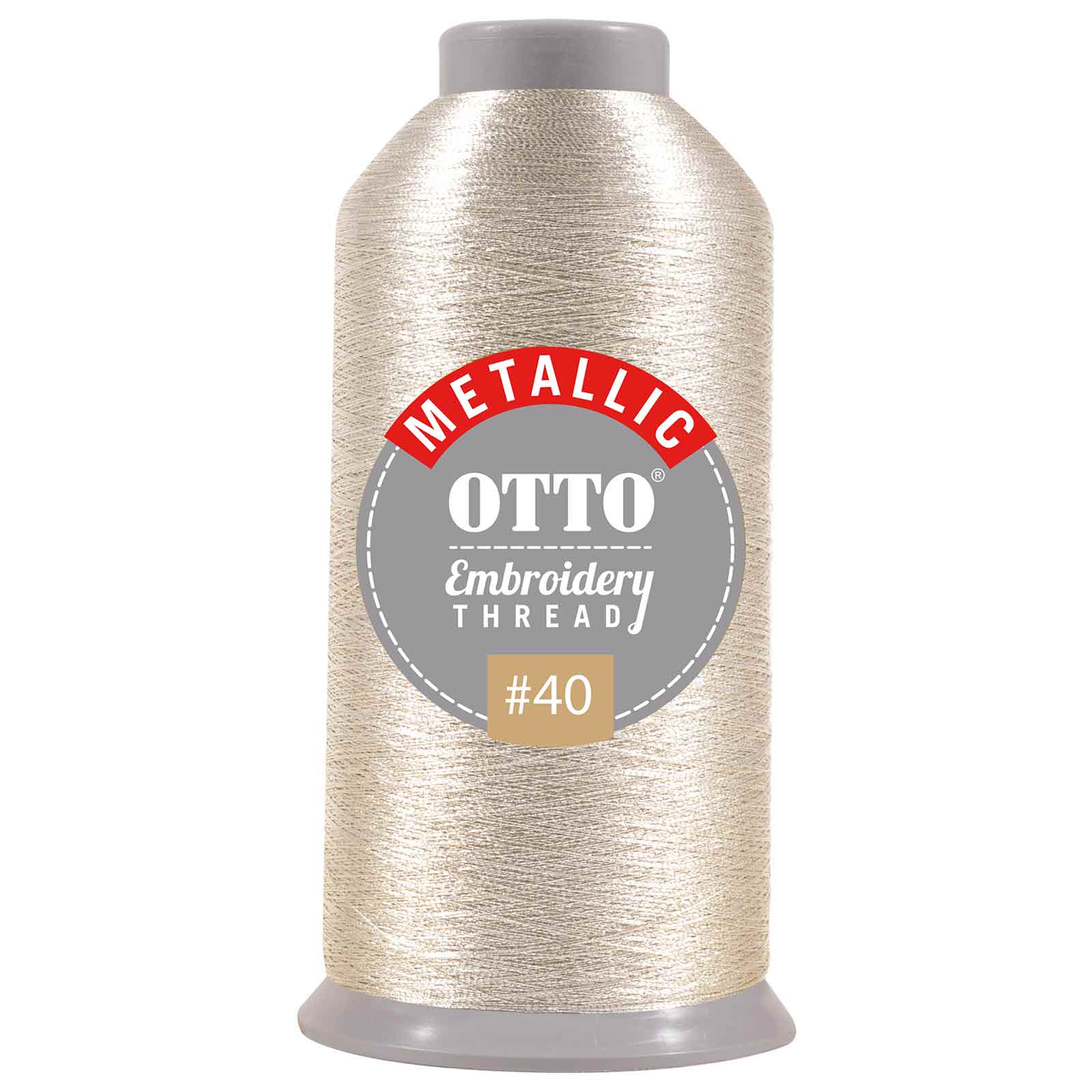 157-106 OTTO Embroidery Metallic Thread #40 3,300 yd. Cone