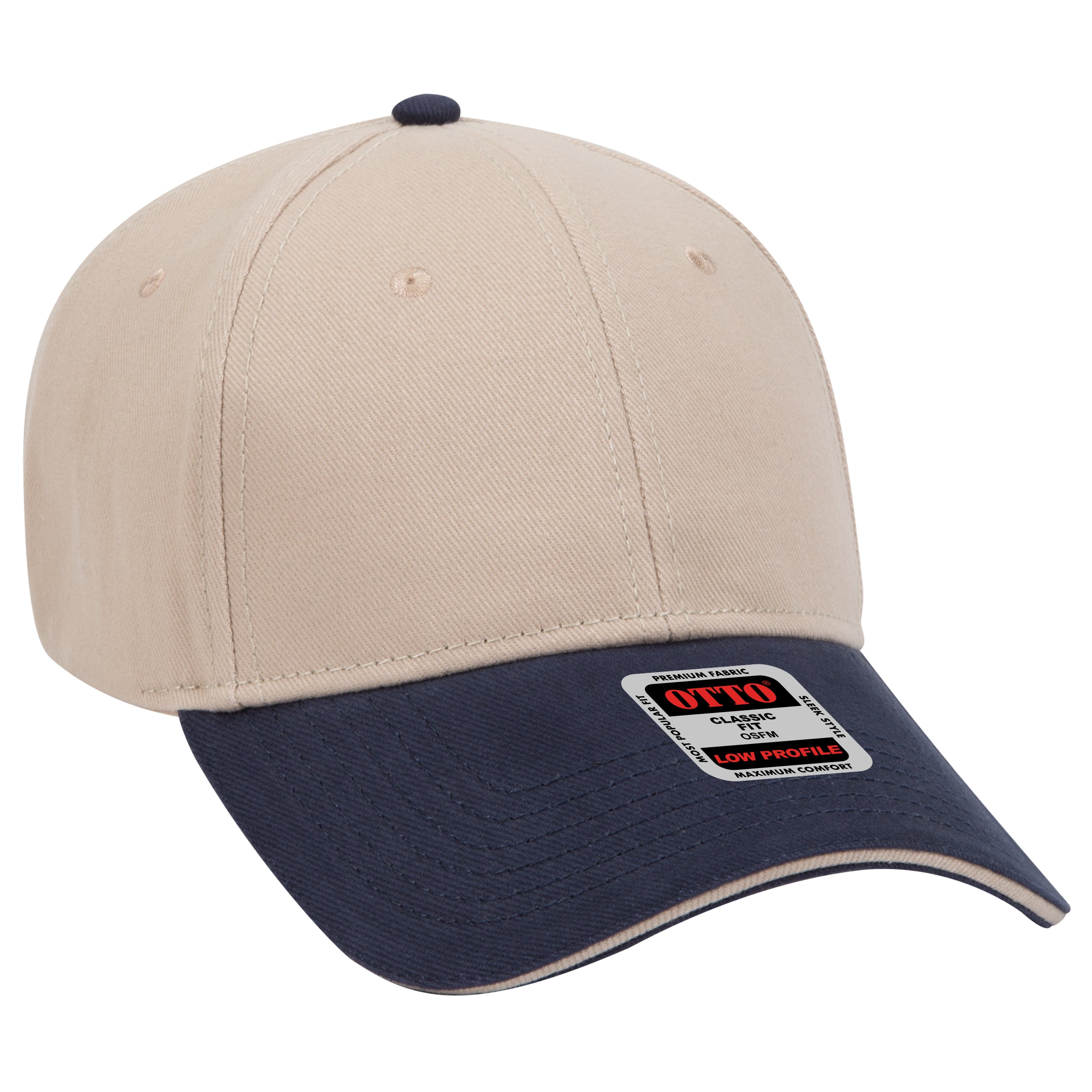 23-255 OTTO CAP 6 Panel Low Profile Baseball Cap