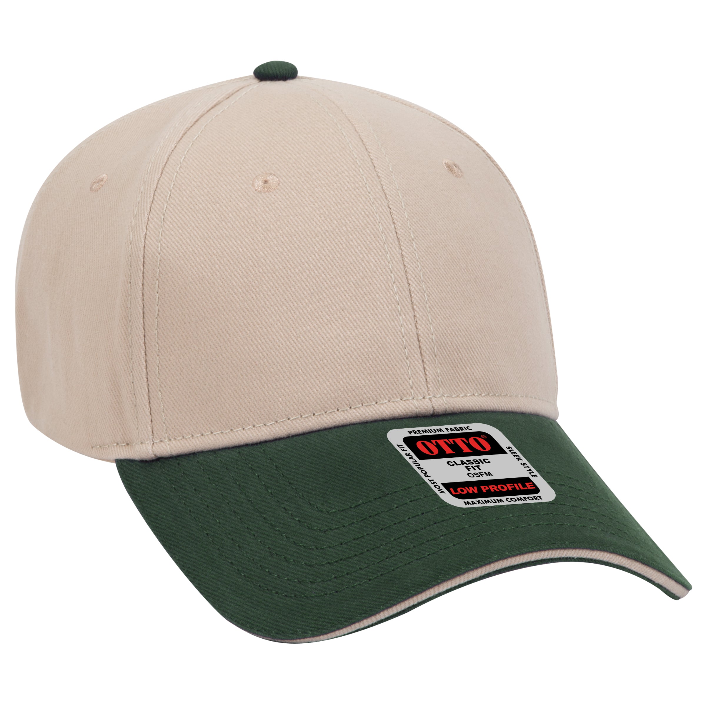 23-255 OTTO CAP 6 Panel Low Profile Baseball Cap