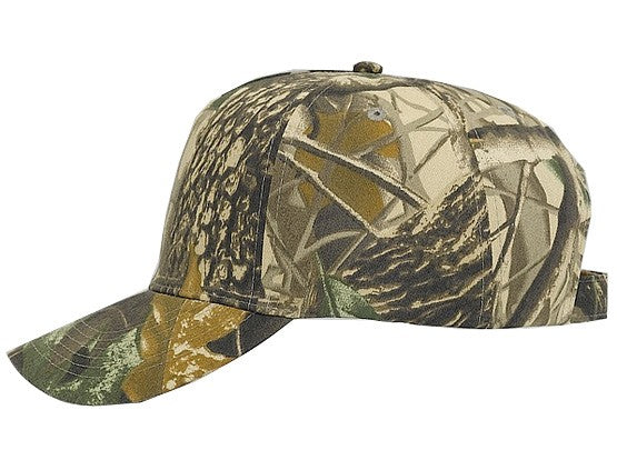 120-838 OTTO CAP Camouflage 5 Panel Mid Profile Style Cap