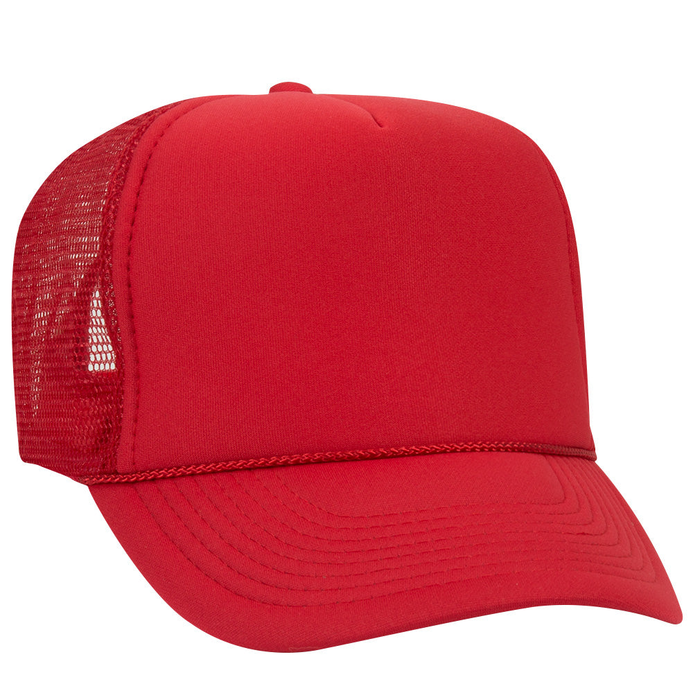 39-165 OTTO CAP 5 Panel High Crown Mesh Back Trucker Hat
