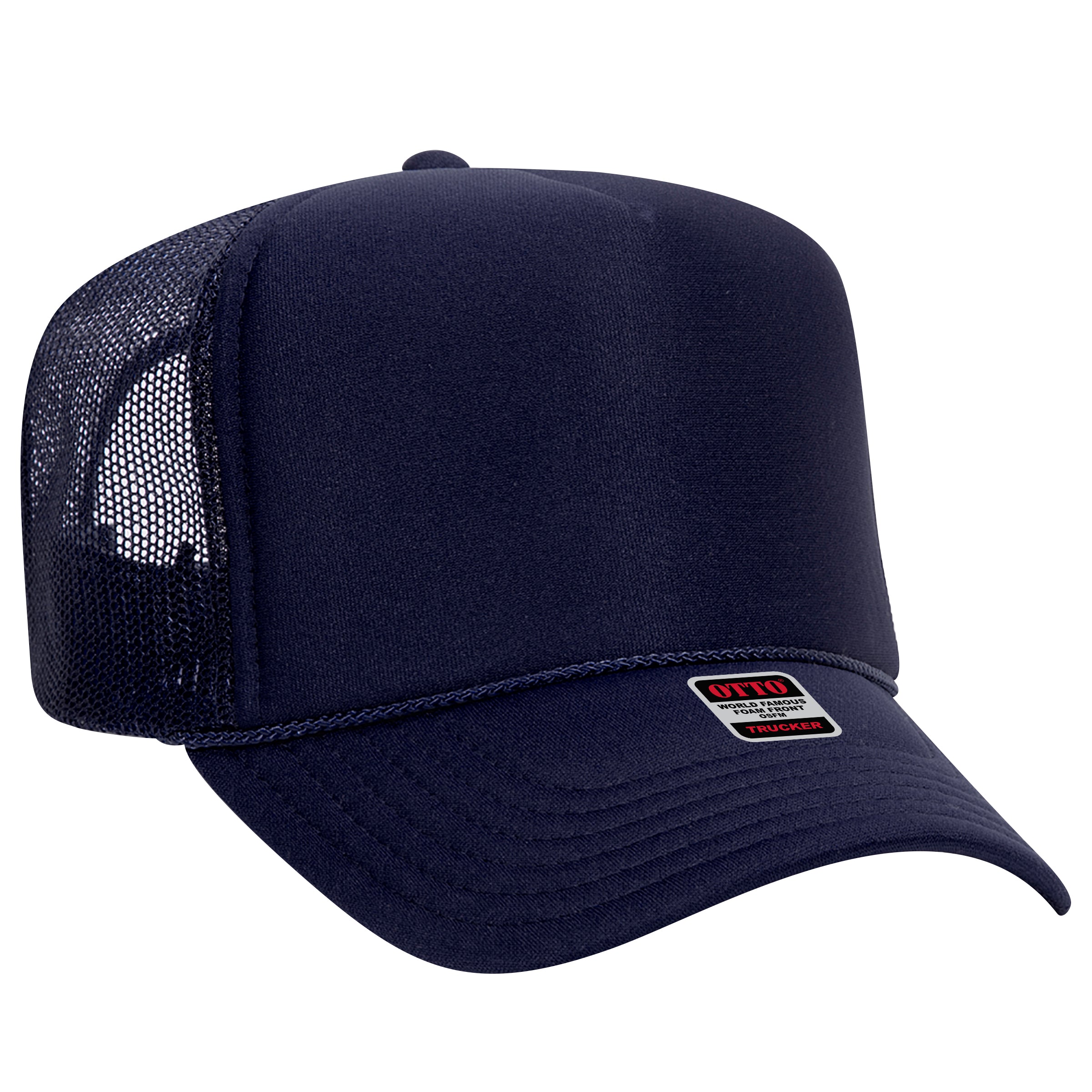 39-165 OTTO CAP 5 Panel High Crown Mesh Back Trucker Hat