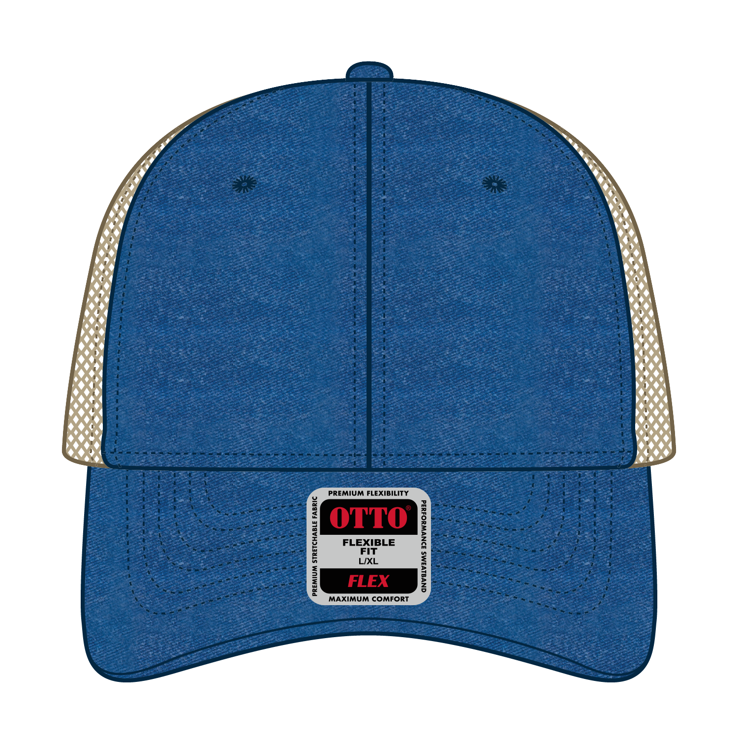 169-1264 OTTO CAP "OTTO FLEX" 6 Panel Low Profile Mesh Back Trucker Hat