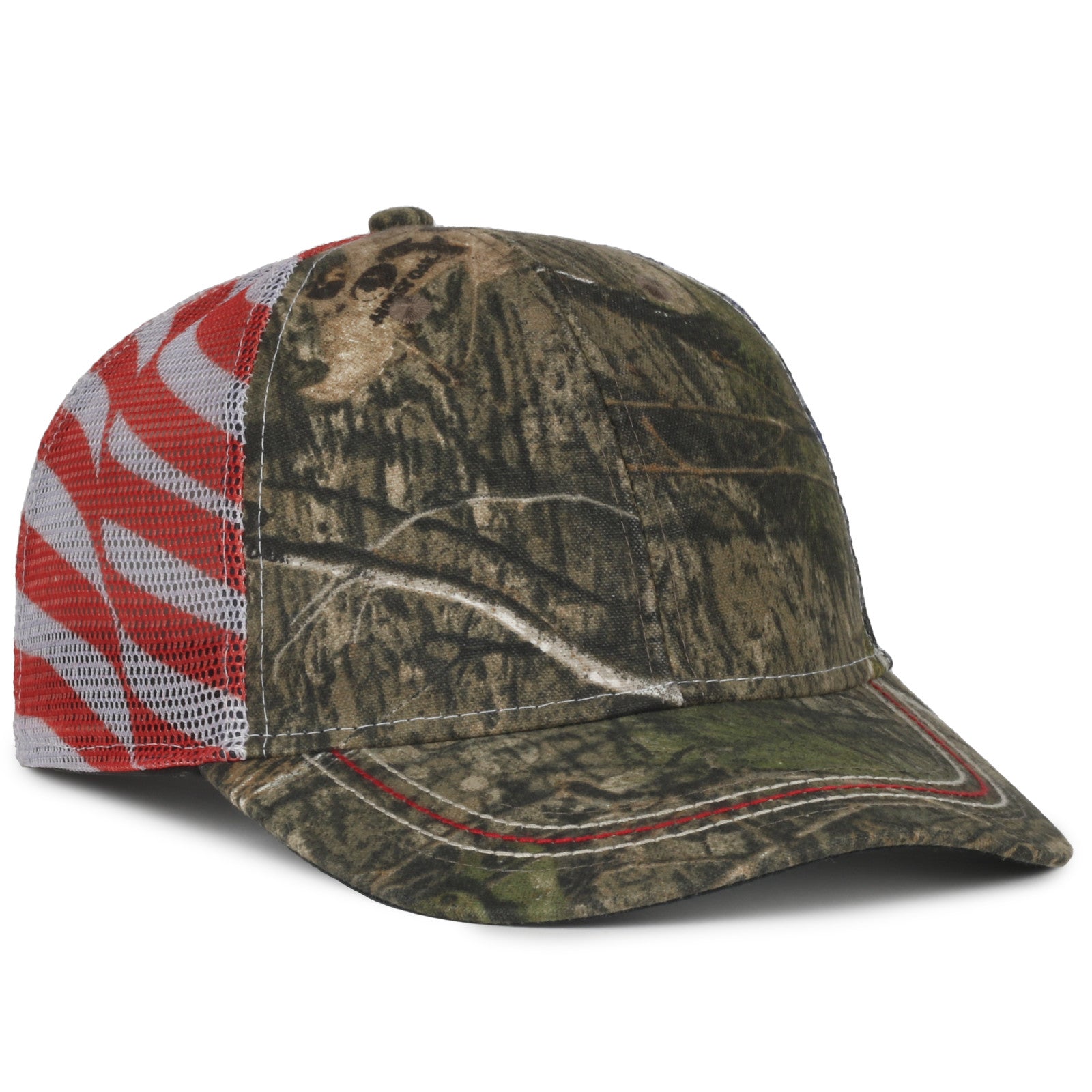 Outdoor Cap CWF-400M American Flag Camo Mesh Back Cap