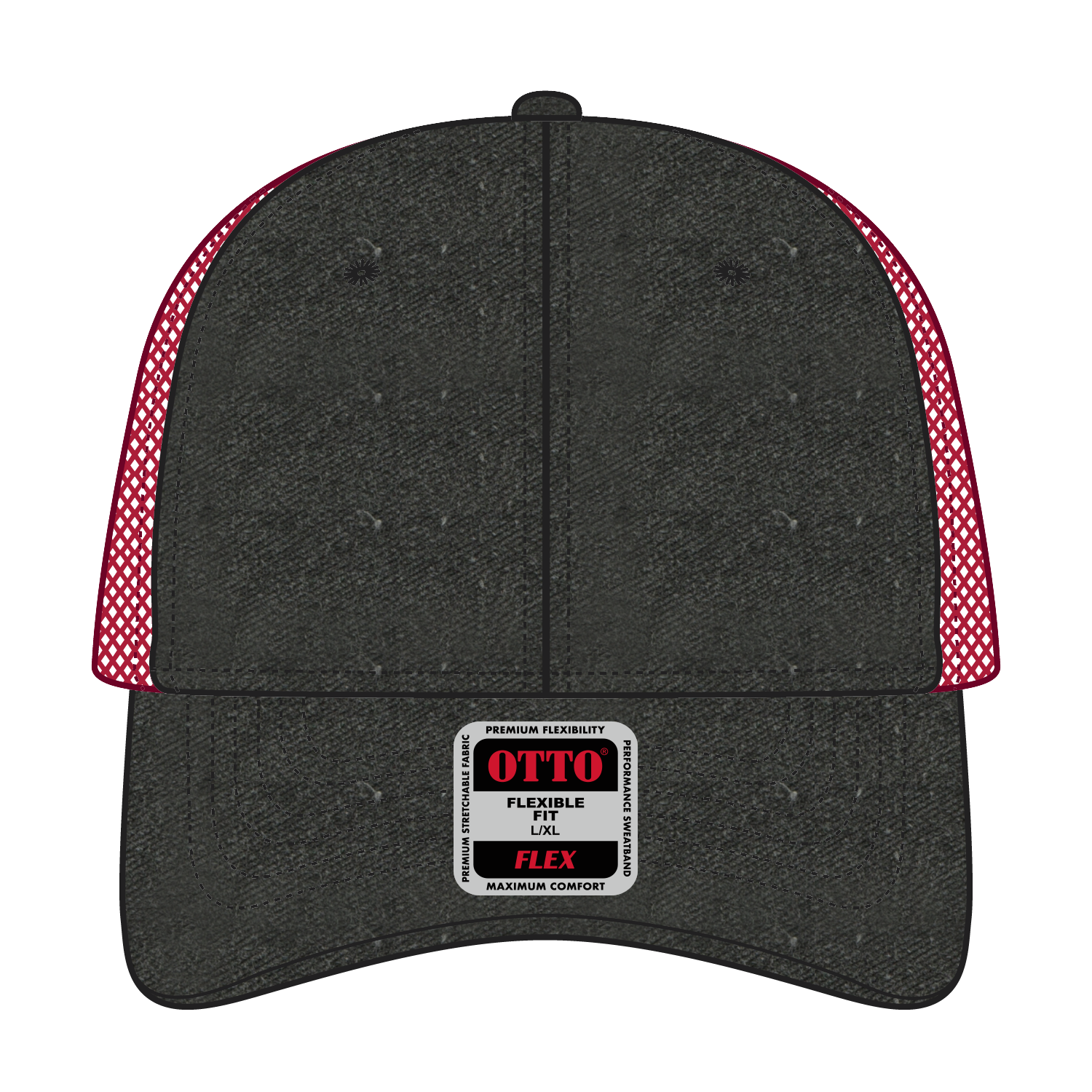 169-1264 OTTO CAP "OTTO FLEX" 6 Panel Low Profile Mesh Back Trucker Hat