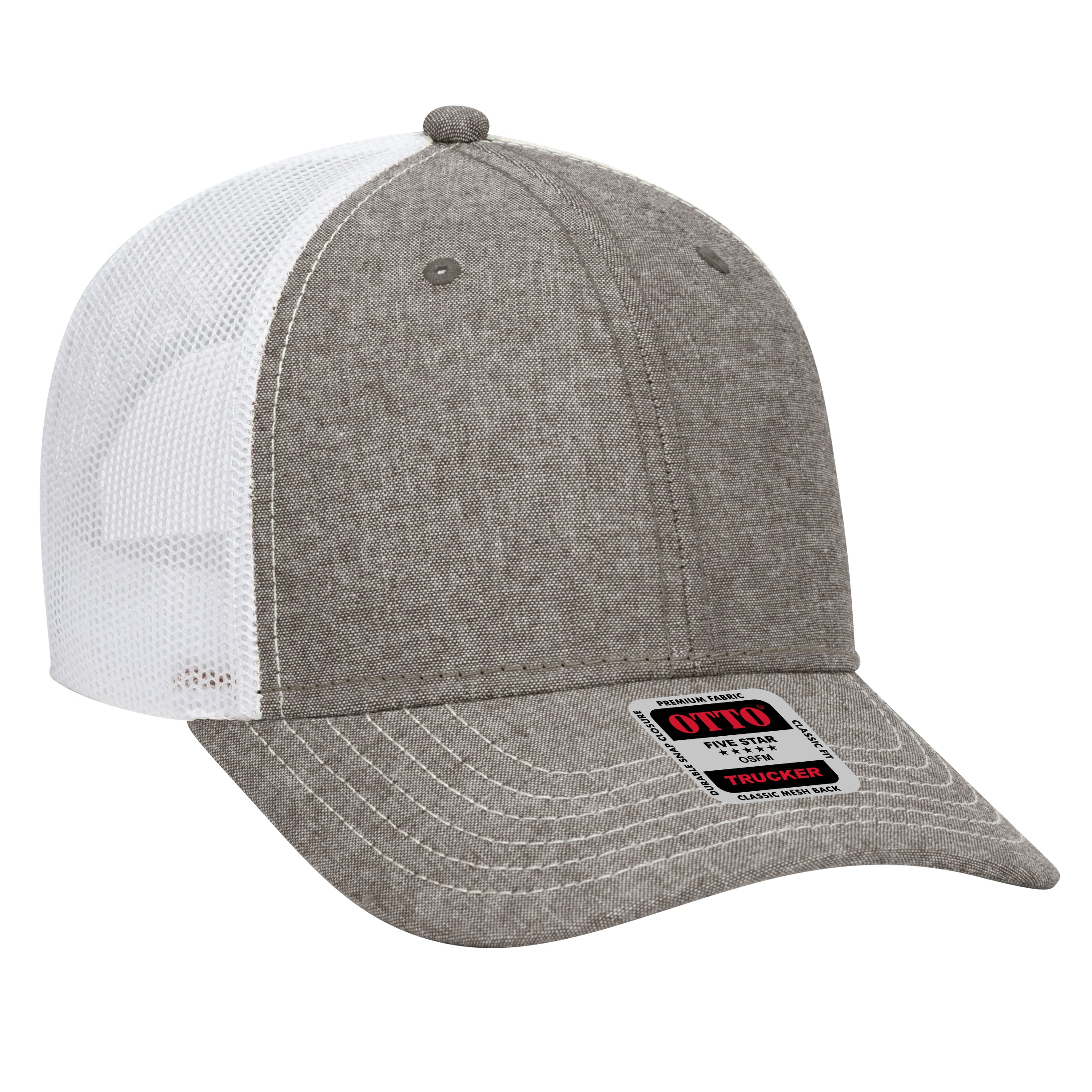 83-1239 OTTO CAP 6 Panel Low Profile Mesh Back Trucker Hat