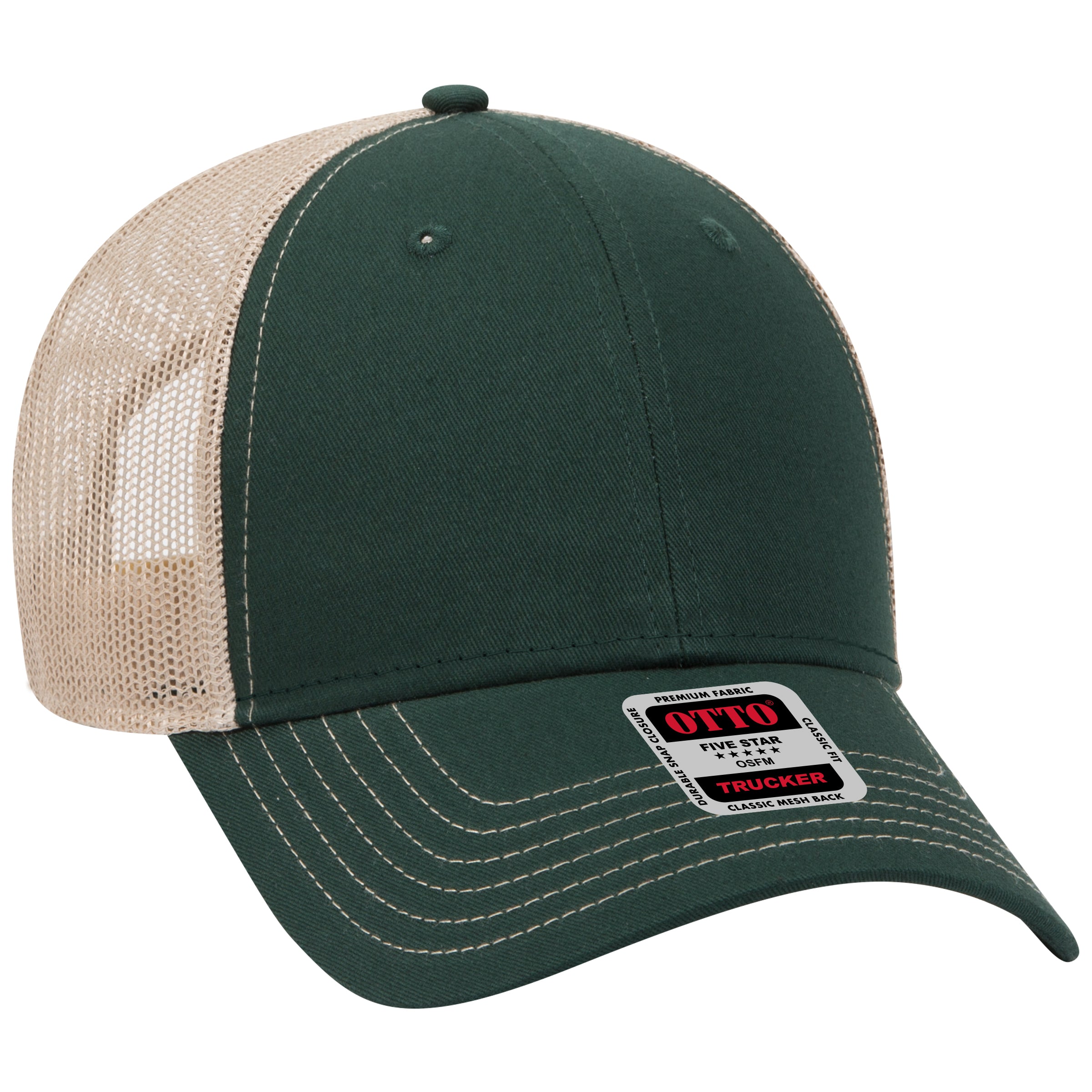 83-1239 OTTO CAP 6 Panel Low Profile Mesh Back Trucker Hat