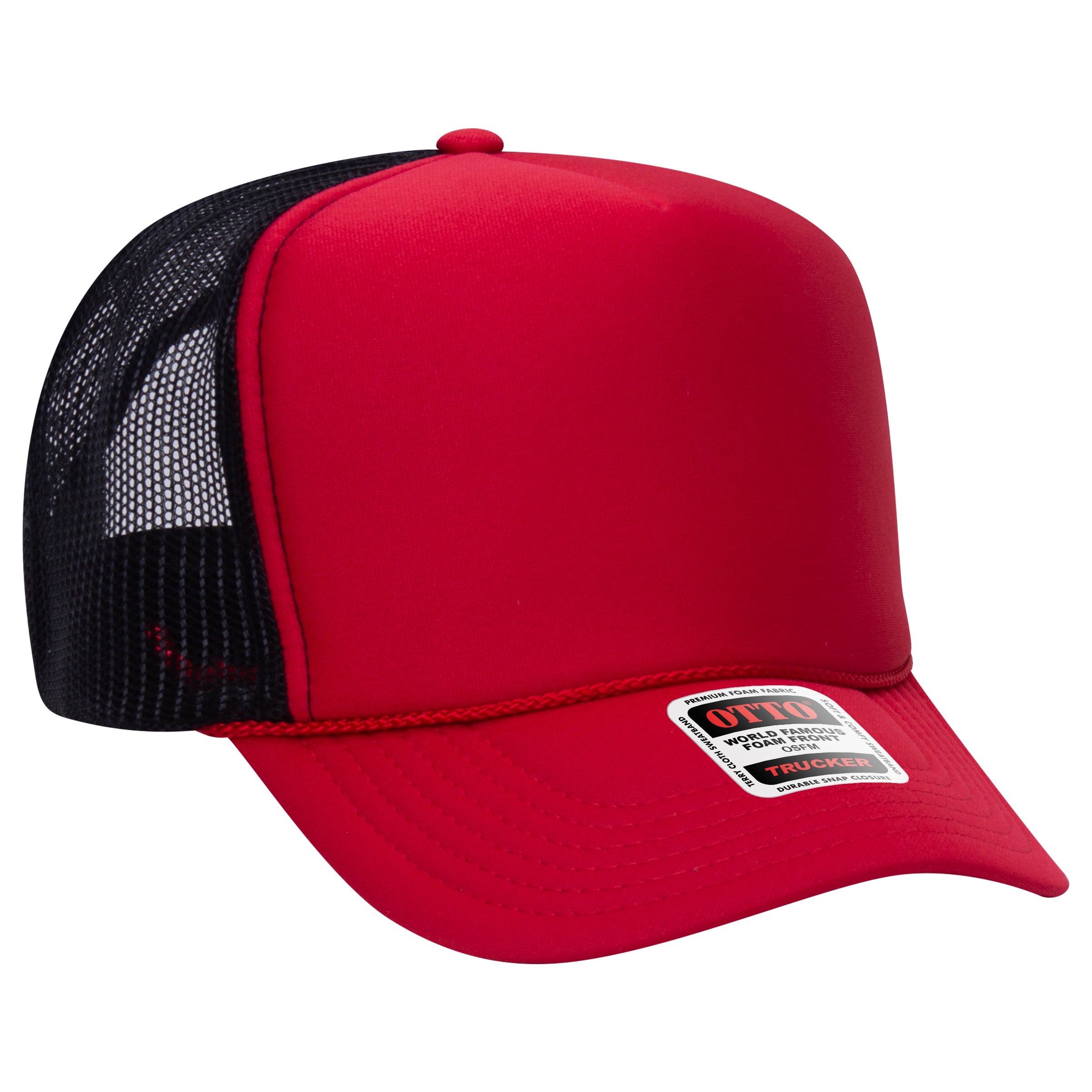 39-165 OTTO CAP 5 Panel High Crown Mesh Back Trucker Hat