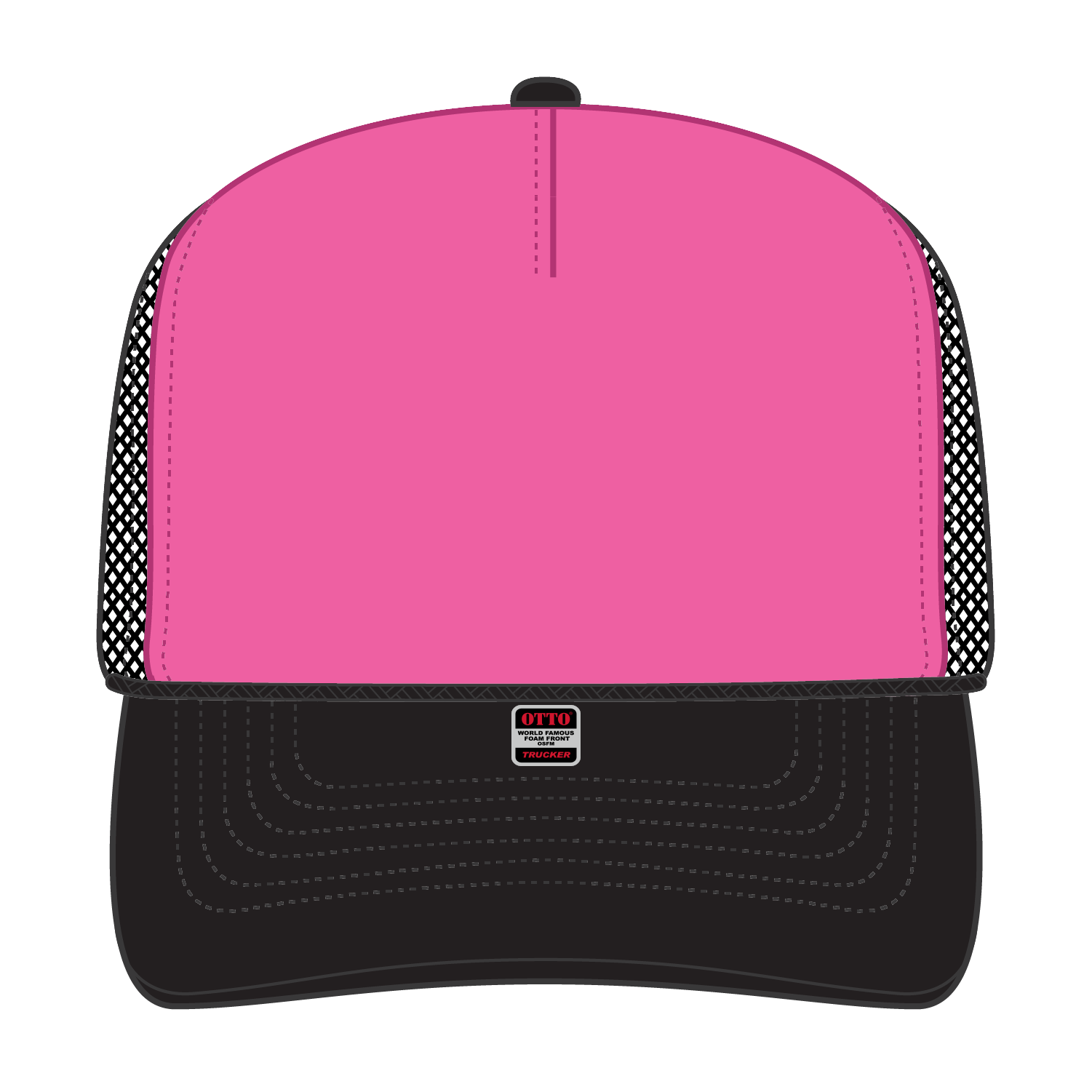 39-165 OTTO CAP 5 Panel High Crown Mesh Back Trucker Hat