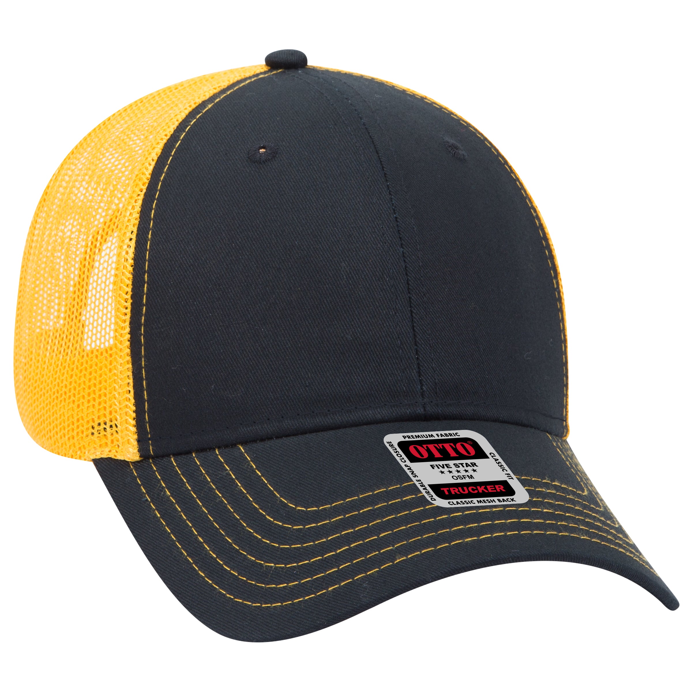 83-1239 OTTO CAP 6 Panel Low Profile Mesh Back Trucker Hat