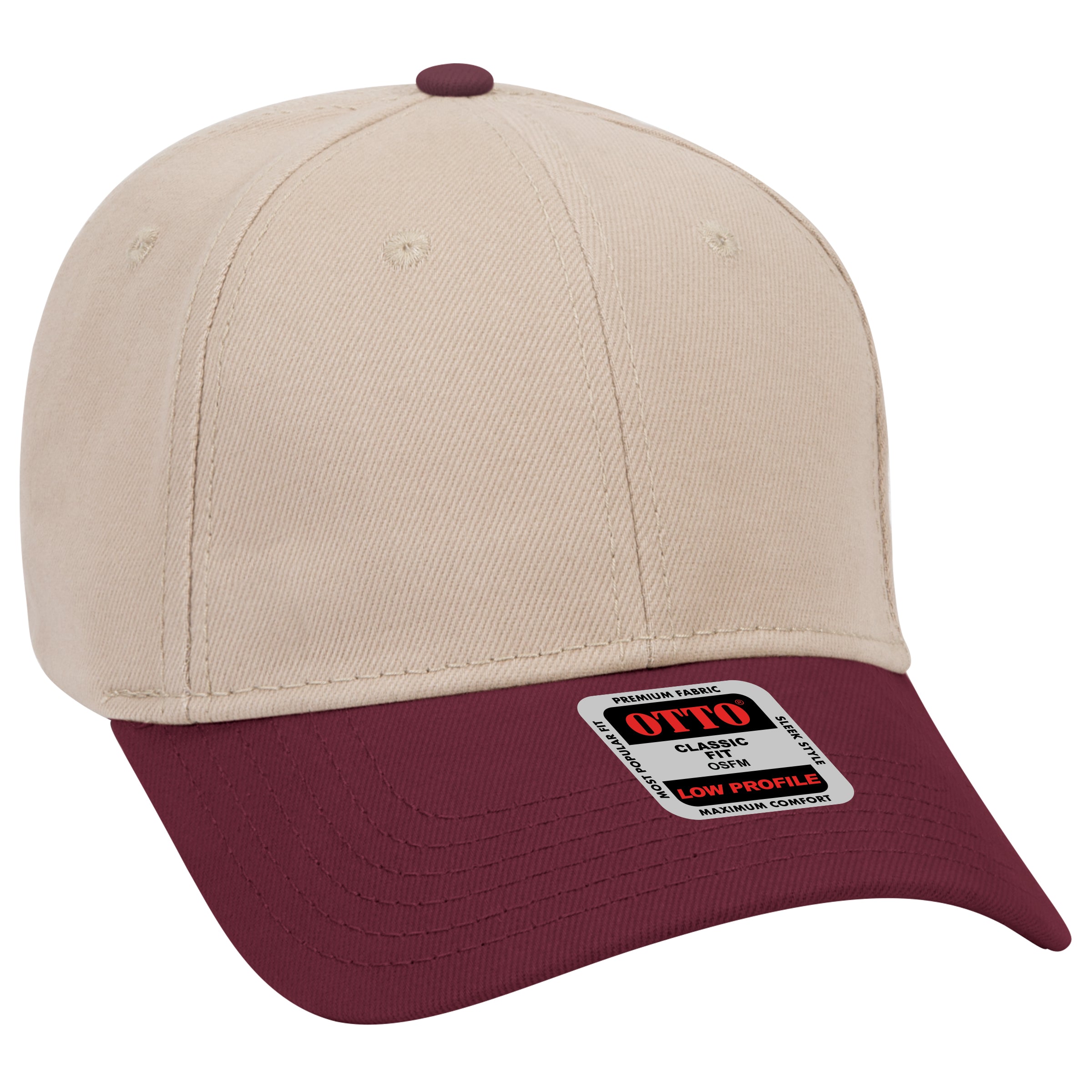 19-251 OTTO CAP 6 Panel Low Profile Baseball Cap