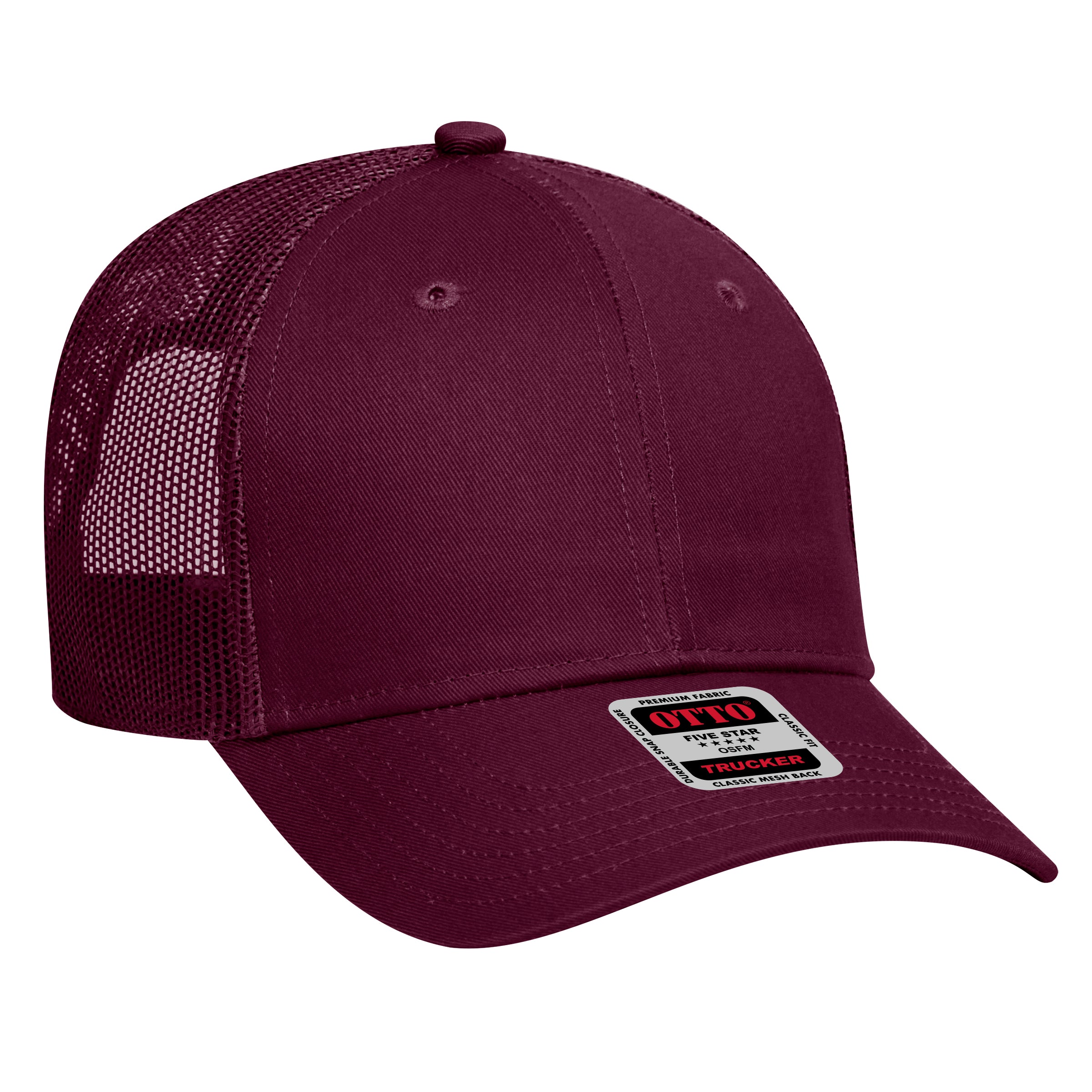 83-473 OTTO CAP 6 Panel Low Profile Mesh Back Trucker Hat