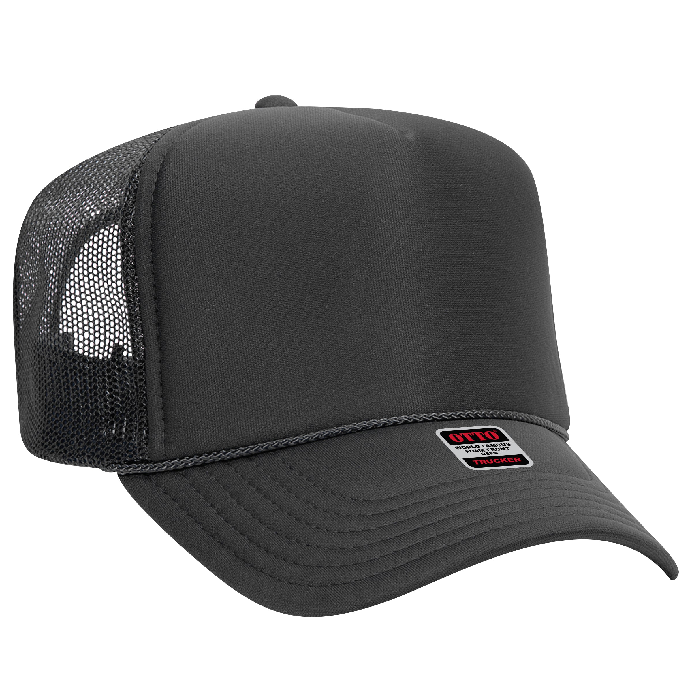 39-165 OTTO CAP 5 Panel High Crown Mesh Back Trucker Hat
