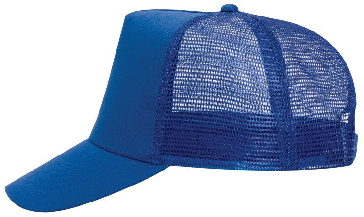 32-1104 OTTO CAP 5 Panel Mid Profile Mesh Back Trucker Hat