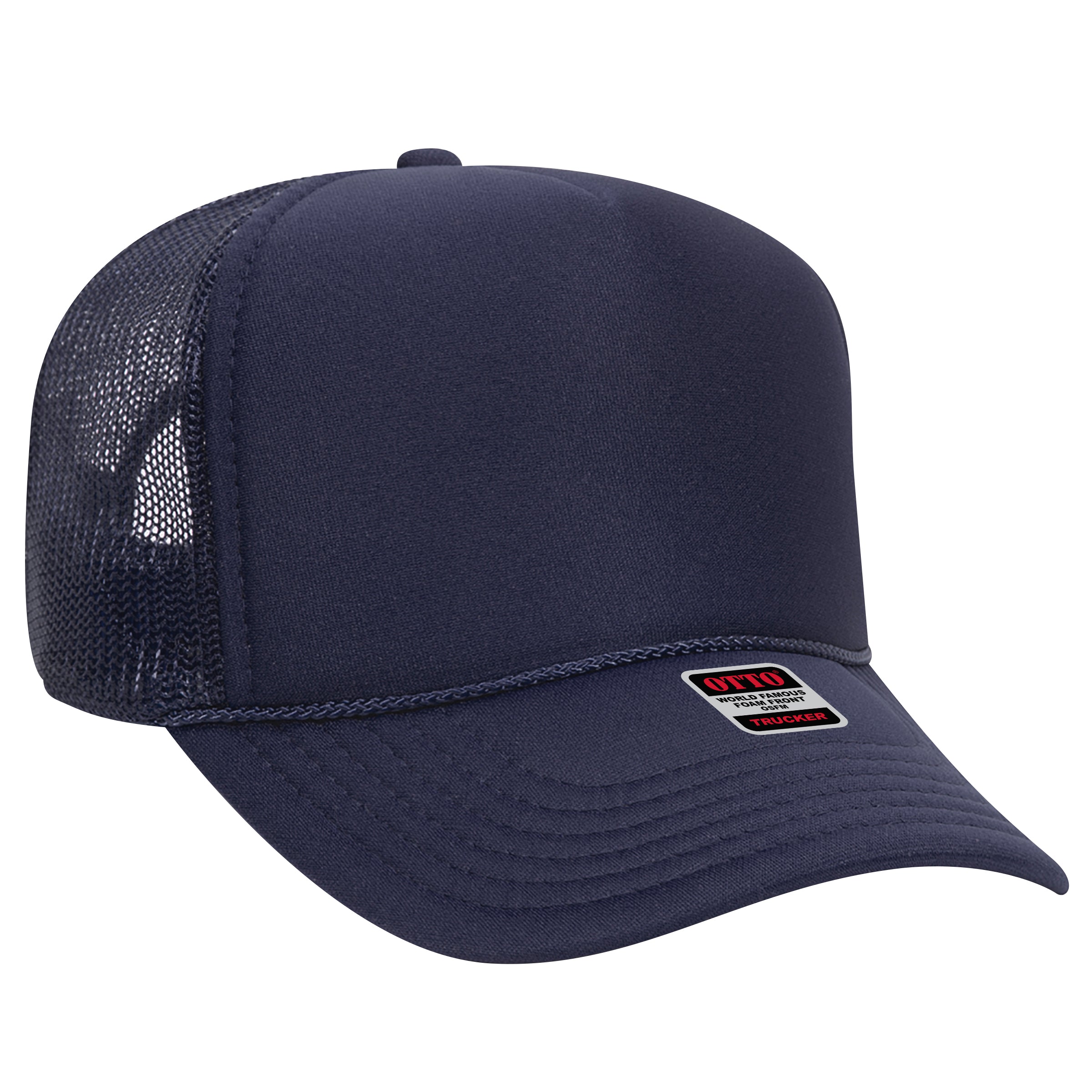 32-467 OTTO CAP 5 Panel Mid Profile Mesh Back Trucker Hat