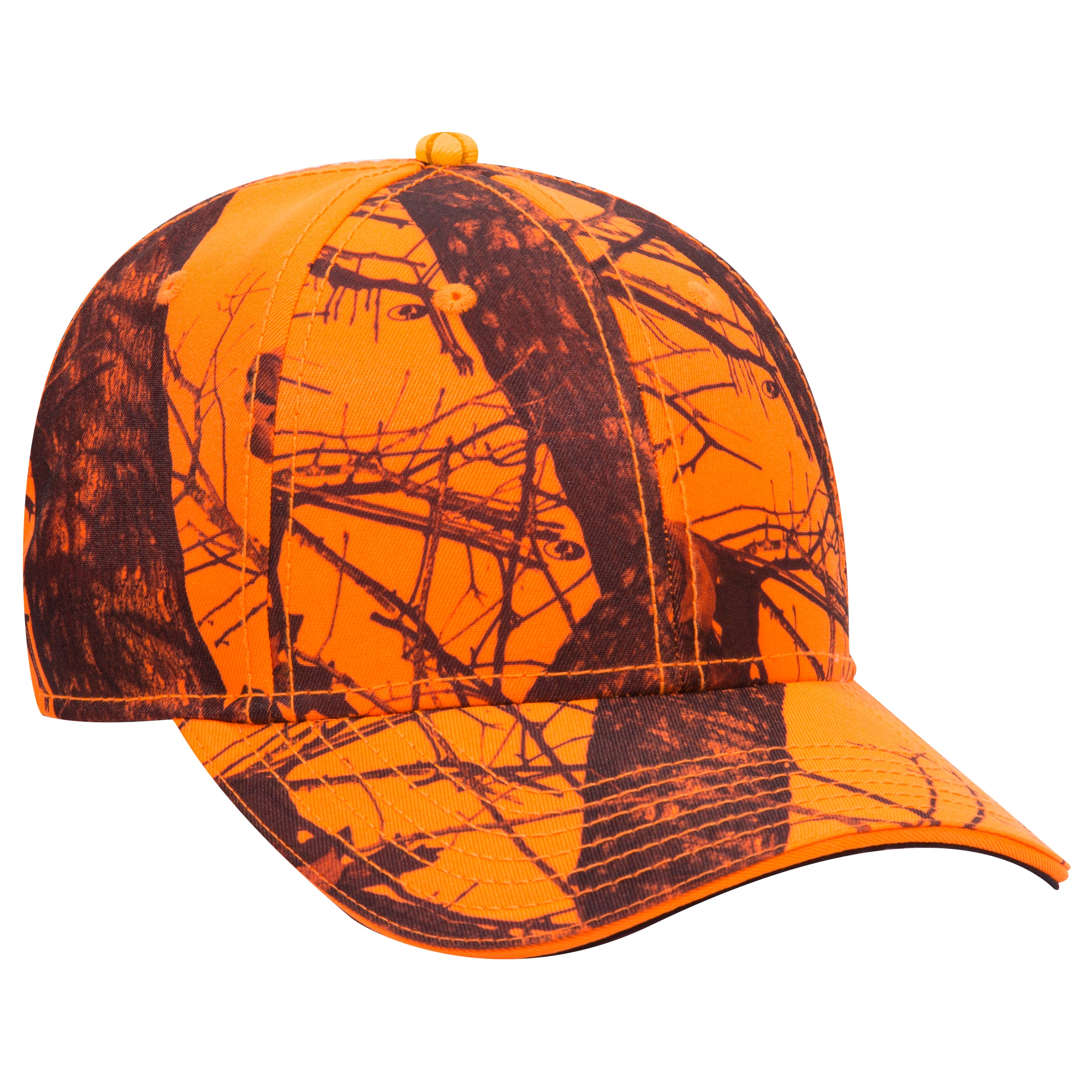 171-1294 OTTO CAP Mossy Oak Camouflage Superior Polyester Twill Sandwich Visor 6 Panel Low Profile Baseball