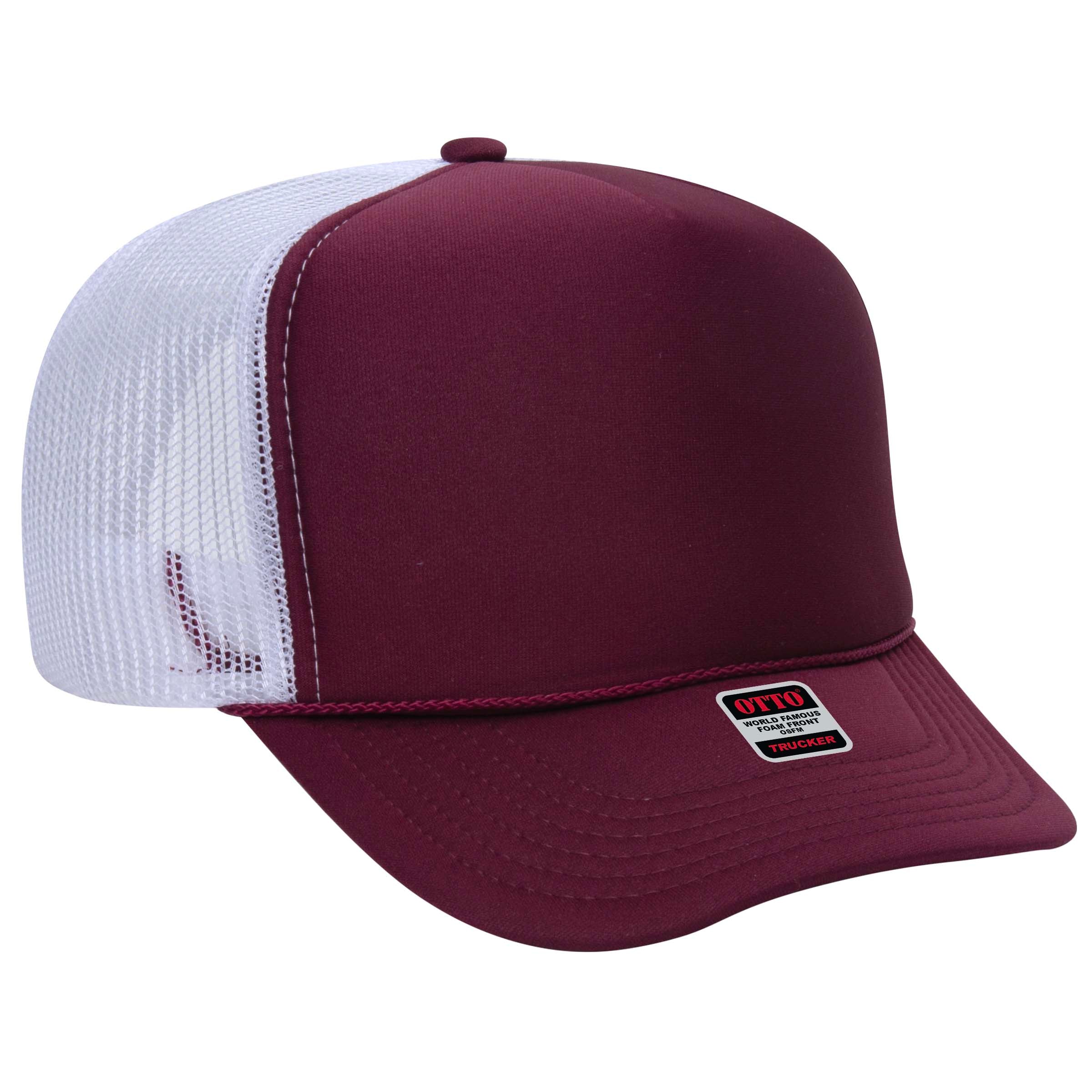 39-165 OTTO CAP 5 Panel High Crown Mesh Back Trucker Hat