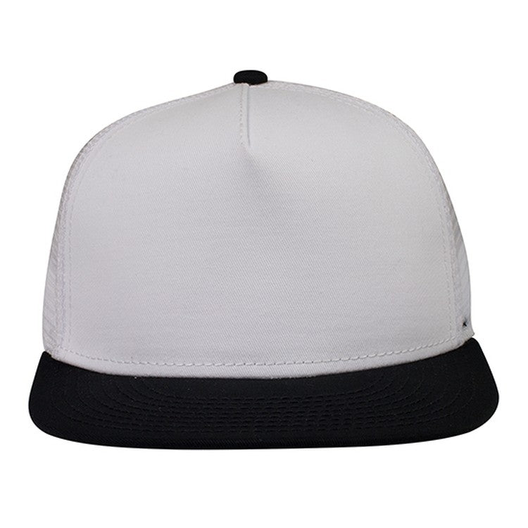 154-1124 OTTO CAP "OTTO SNAP" 5 Panel Mid Profile Mesh Back Trucker Snapback Hat