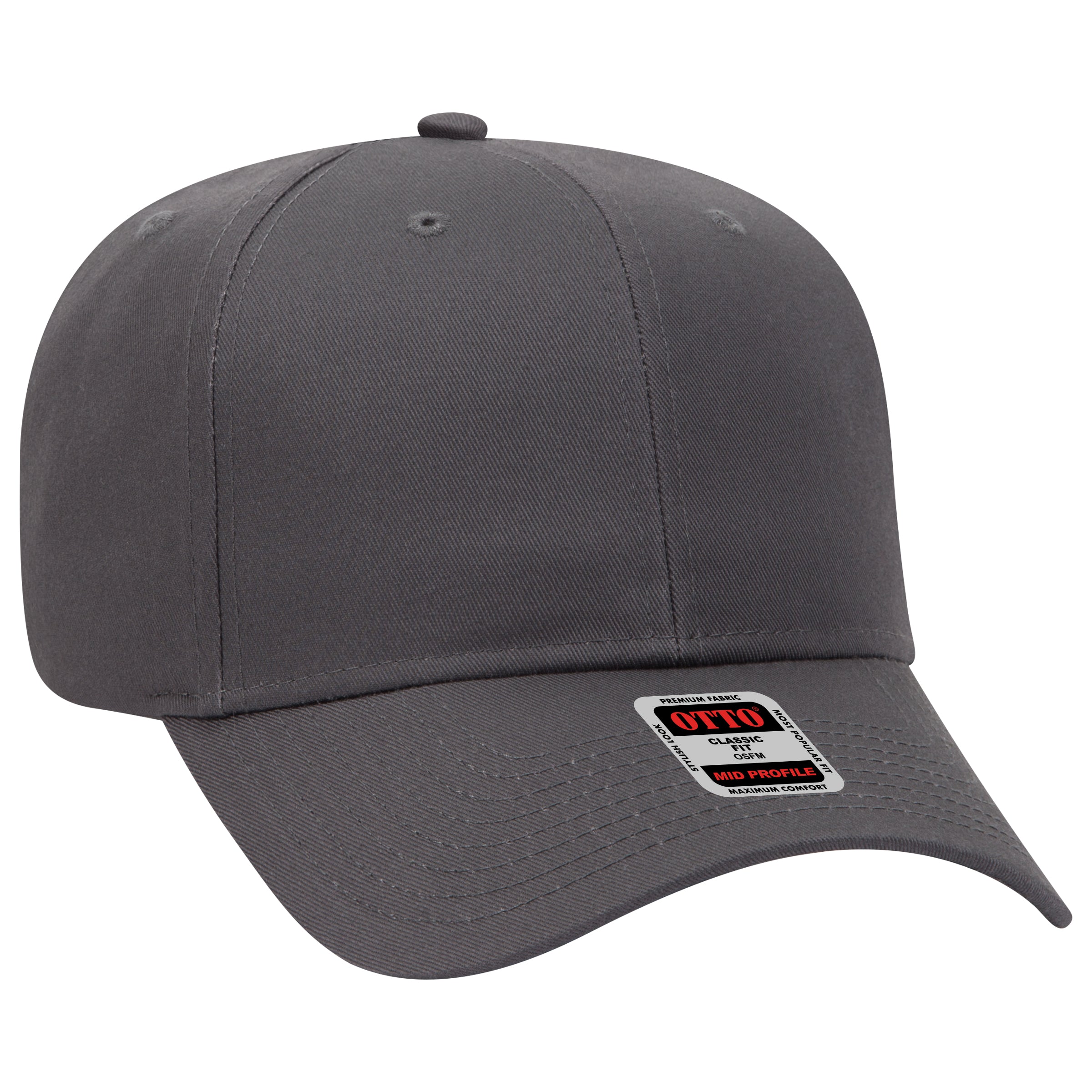 27-079 OTTO CAP 6 Panel Mid Profile Baseball Cap