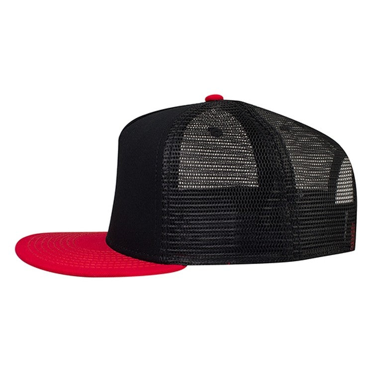 154-1124 OTTO CAP "OTTO SNAP" 5 Panel Mid Profile Mesh Back Trucker Snapback Hat