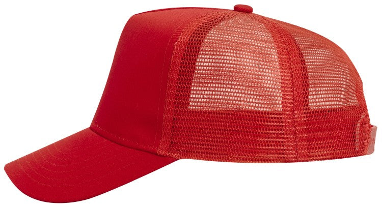 32-1104 OTTO CAP 5 Panel Mid Profile Mesh Back Trucker Hat