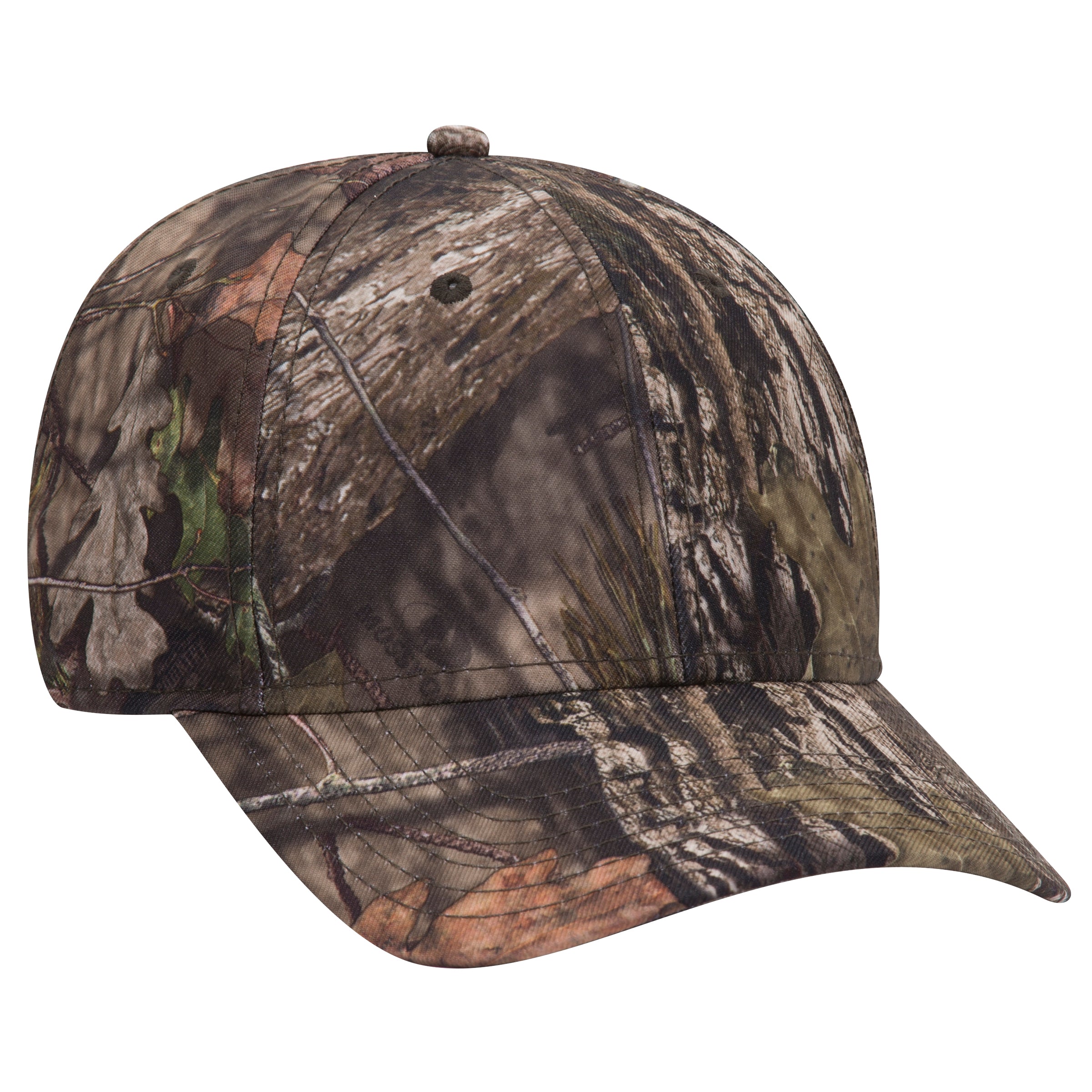 171-1295 OTTO CAP Mossy Oak Camouflage Superior Polyester Twill 6 Panel Low Profile Baseball Cap