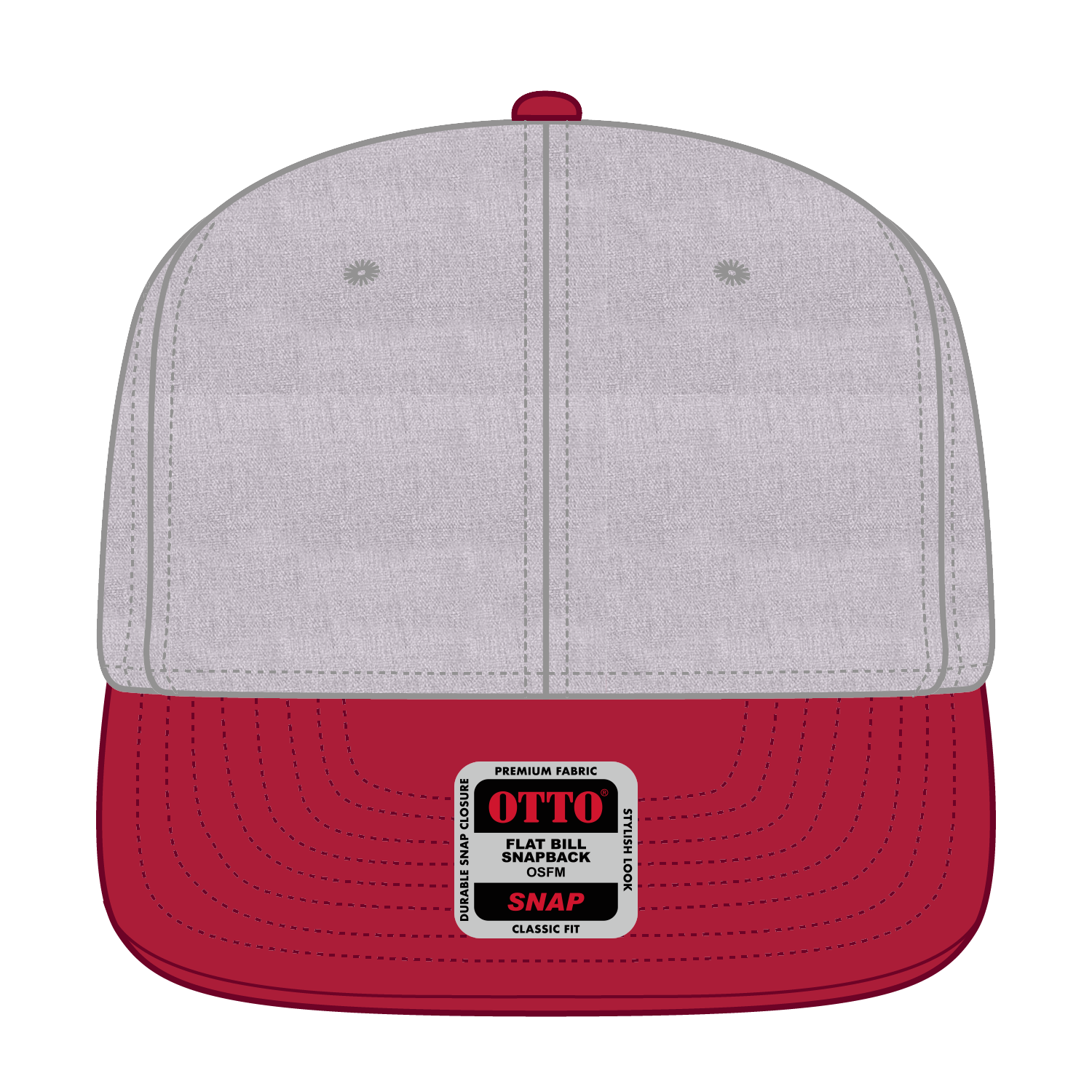 125-978 OTTO CAP "OTTO SNAP" 6 Panel Pro Style Snapback Hat