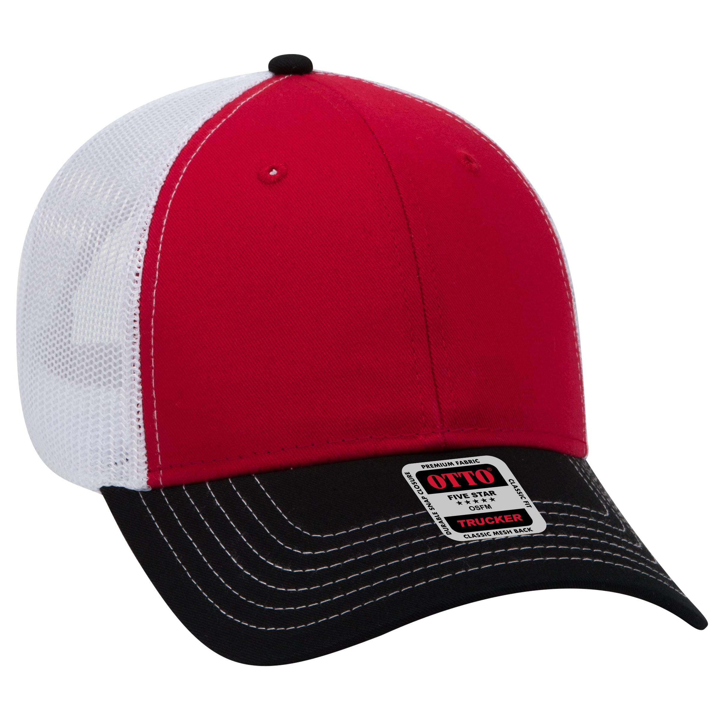 83-1239 OTTO CAP 6 Panel Low Profile Mesh Back Trucker Hat