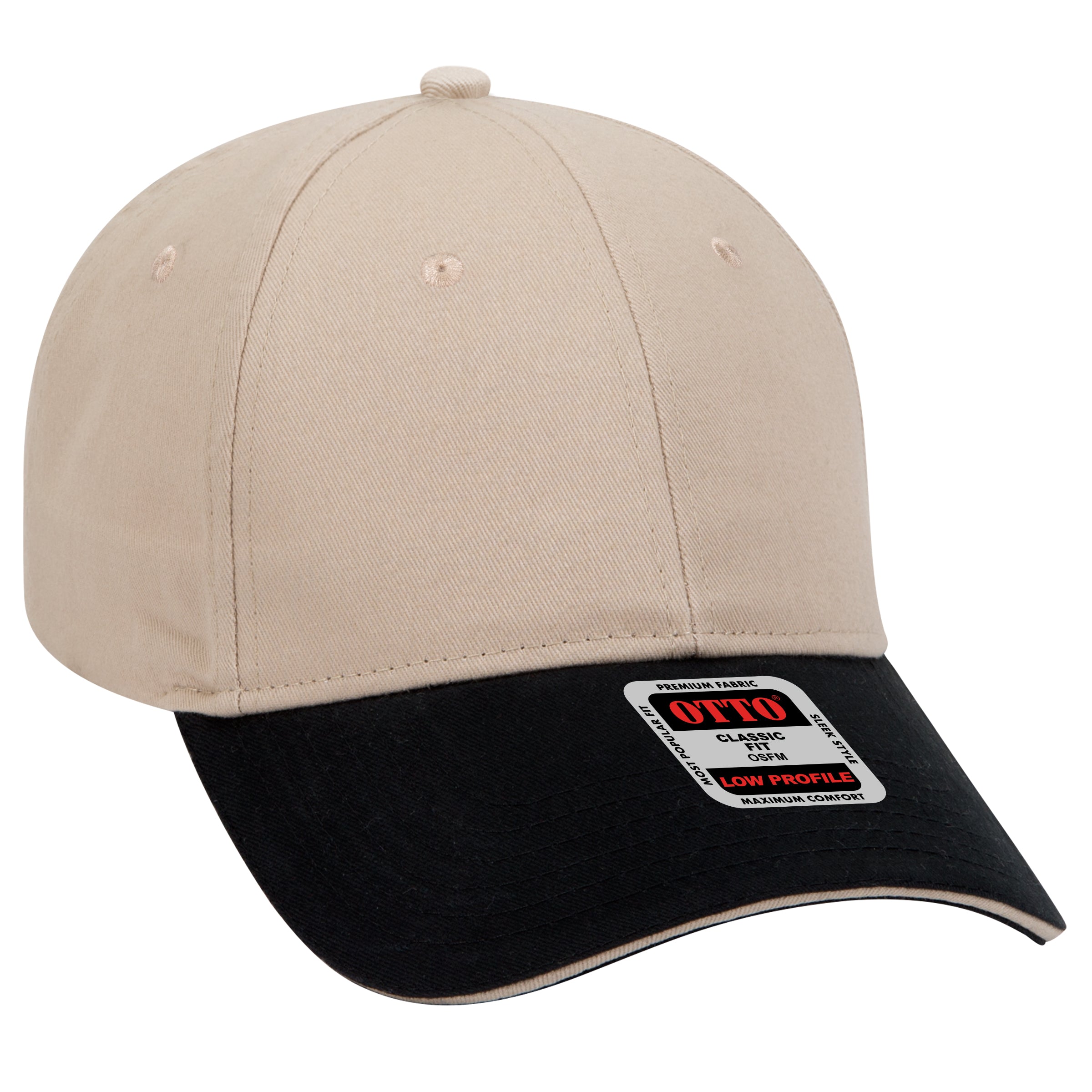 23-430 OTTO CAP 6 Panel Low Profile Baseball Cap