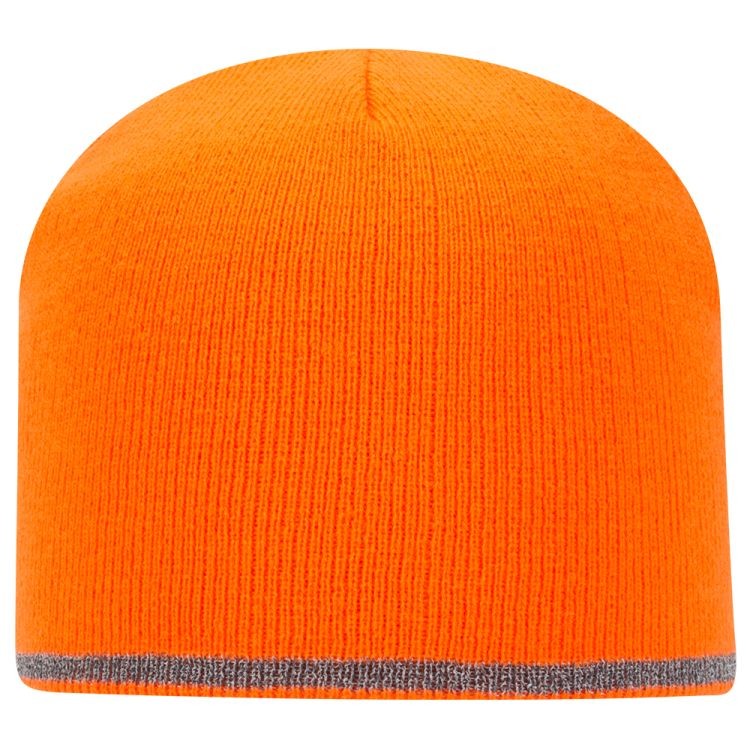 91-1237 OTTO CAP 9" Classic Knit Beanie w/ Reflective Stripe