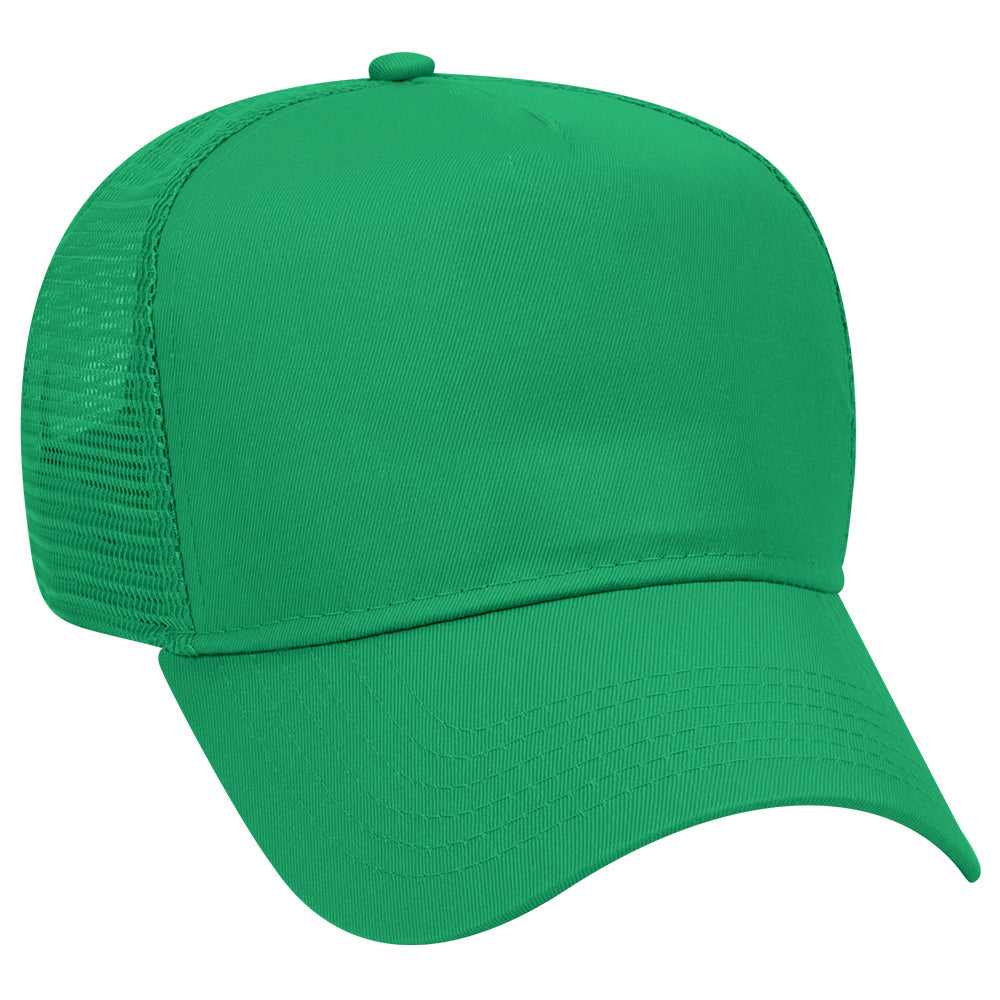 32-285 OTTO CAP 5 Panel Mid Profile Mesh Back Trucker Hat