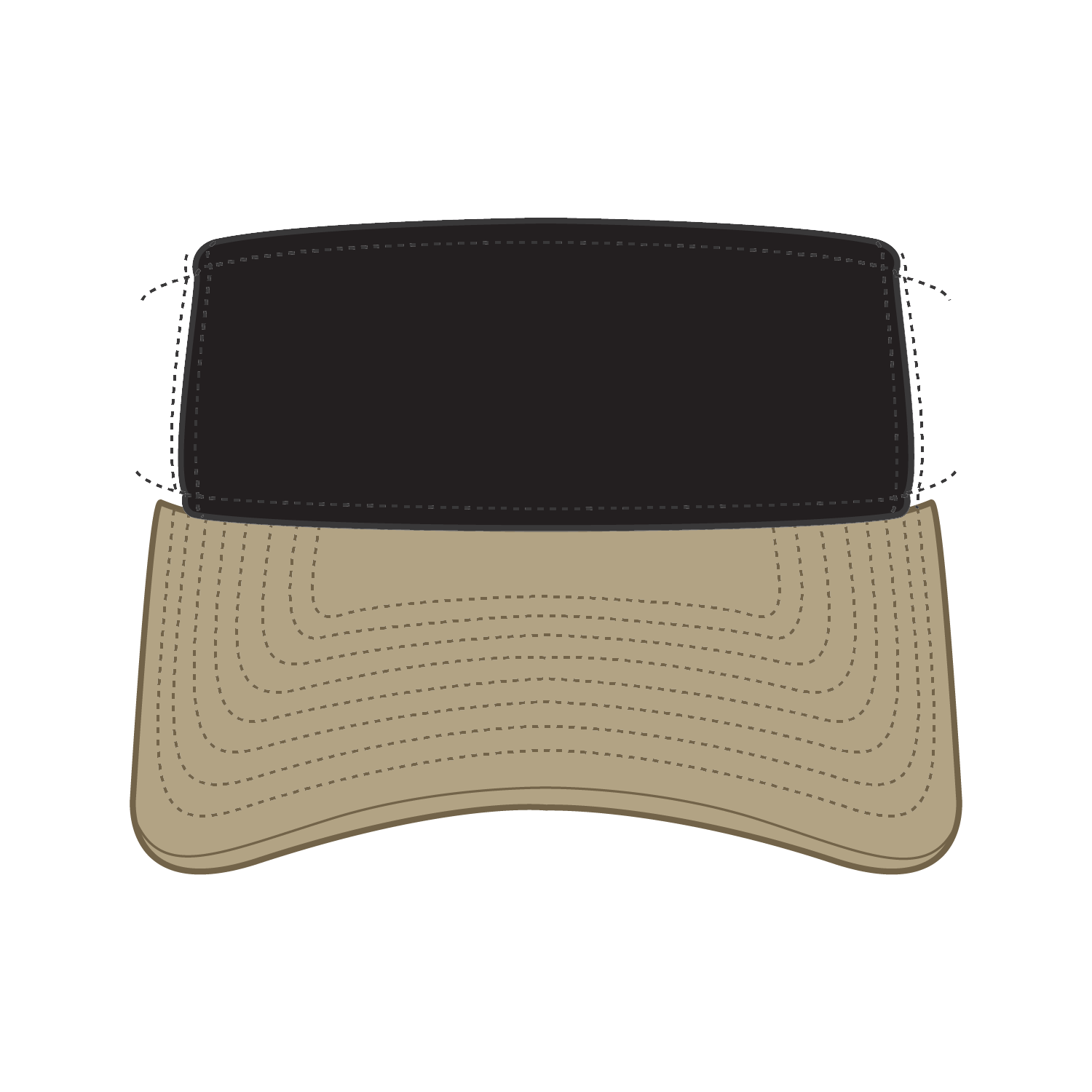 15-280 OTTO CAP "OTTO FLEX" Sun Visor