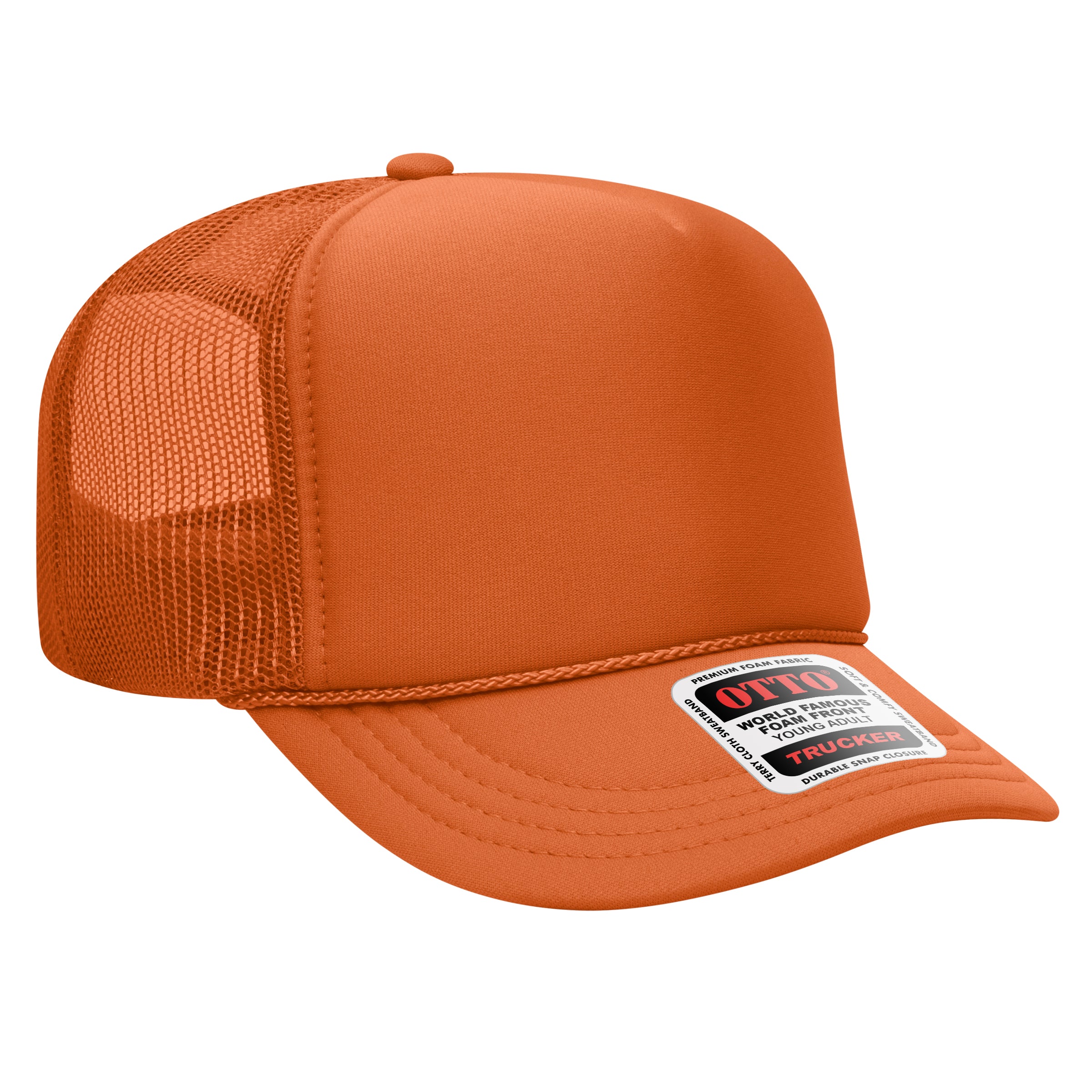 39-165 OTTO CAP 5 Panel High Crown Mesh Back Trucker Hat
