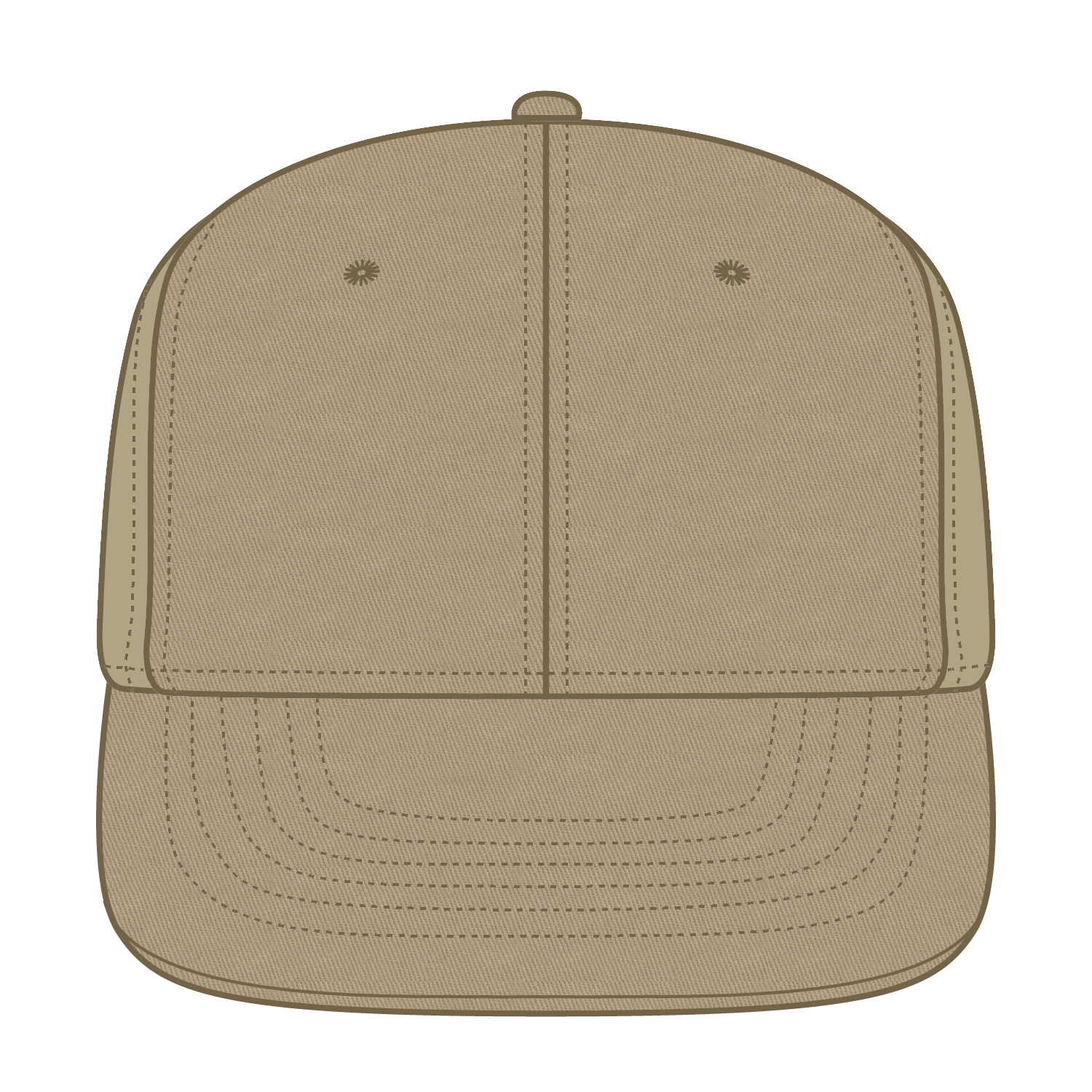 13-725 OTTO CAP "OTTO FLEX" 6 Panel Mid Profile Flat Visor Baseball Cap