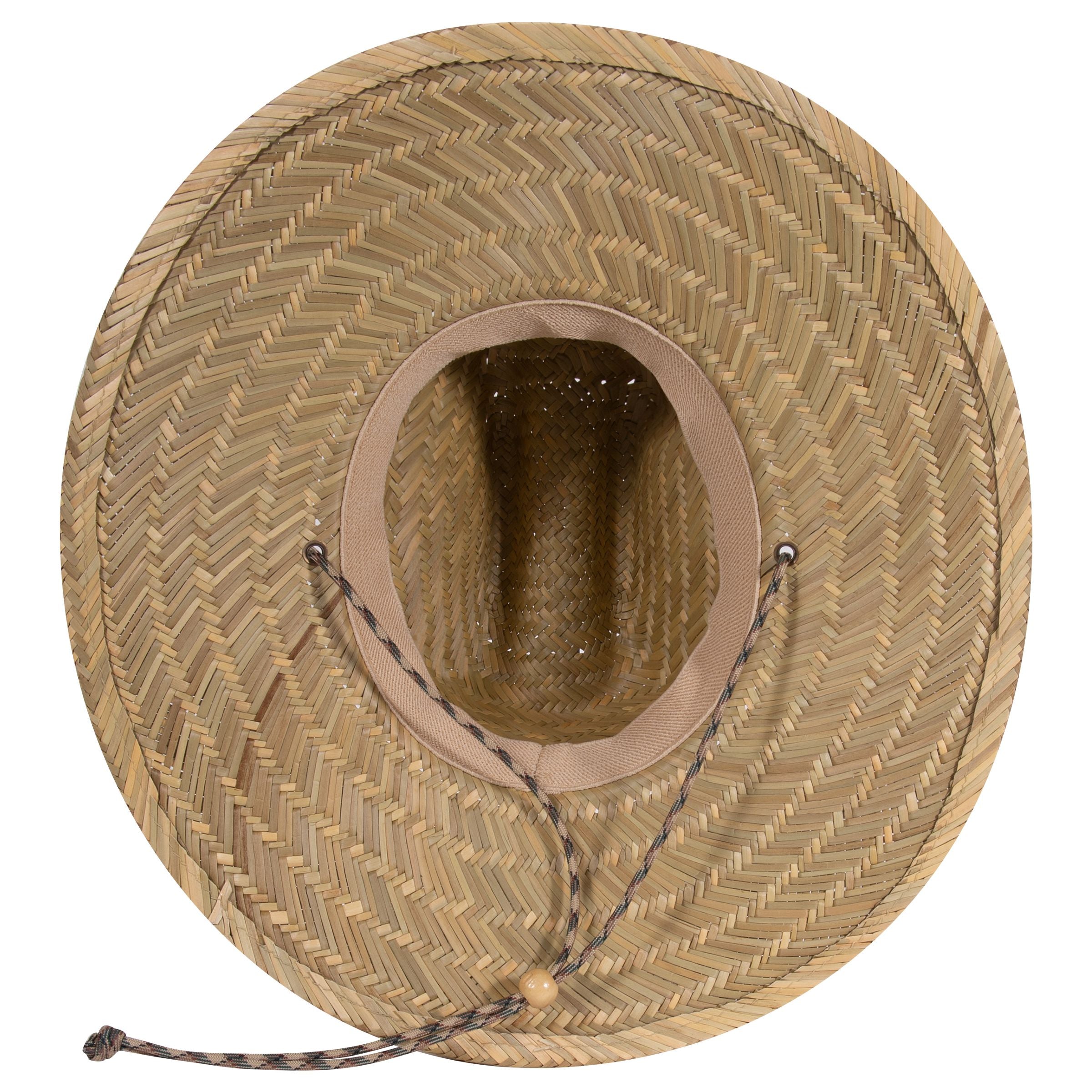 170-1325 OTTO CAP Straw Lifeguard Hat w/Adjustable Cord
