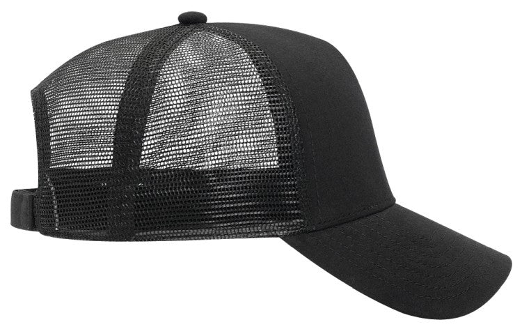 32-934 OTTO CAP 5 Panel Mid Profile Mesh Back Trucker Hat